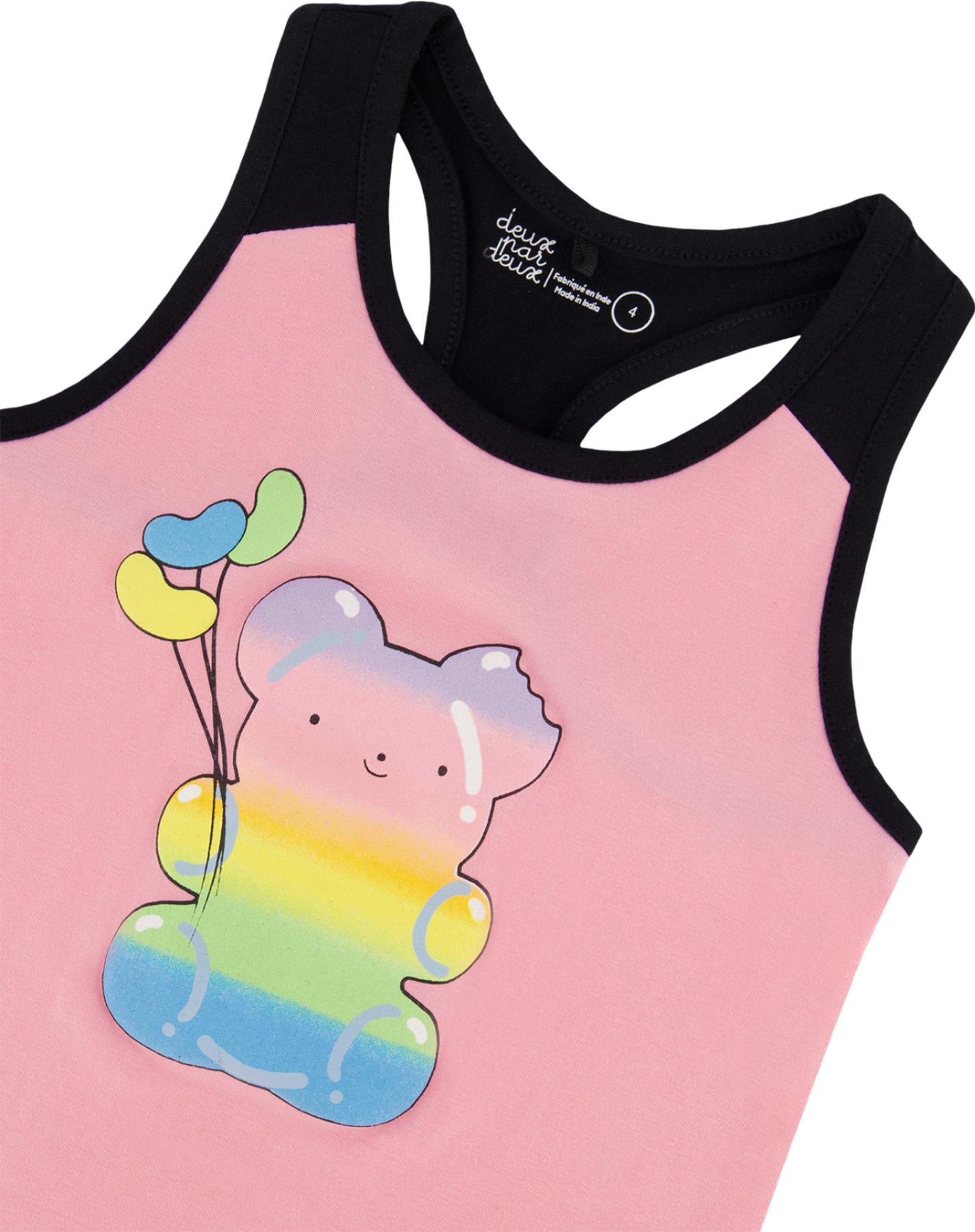 Product gallery image number 4 for product Organic Candy Cotton Racerback Tank Top - Little Girl 