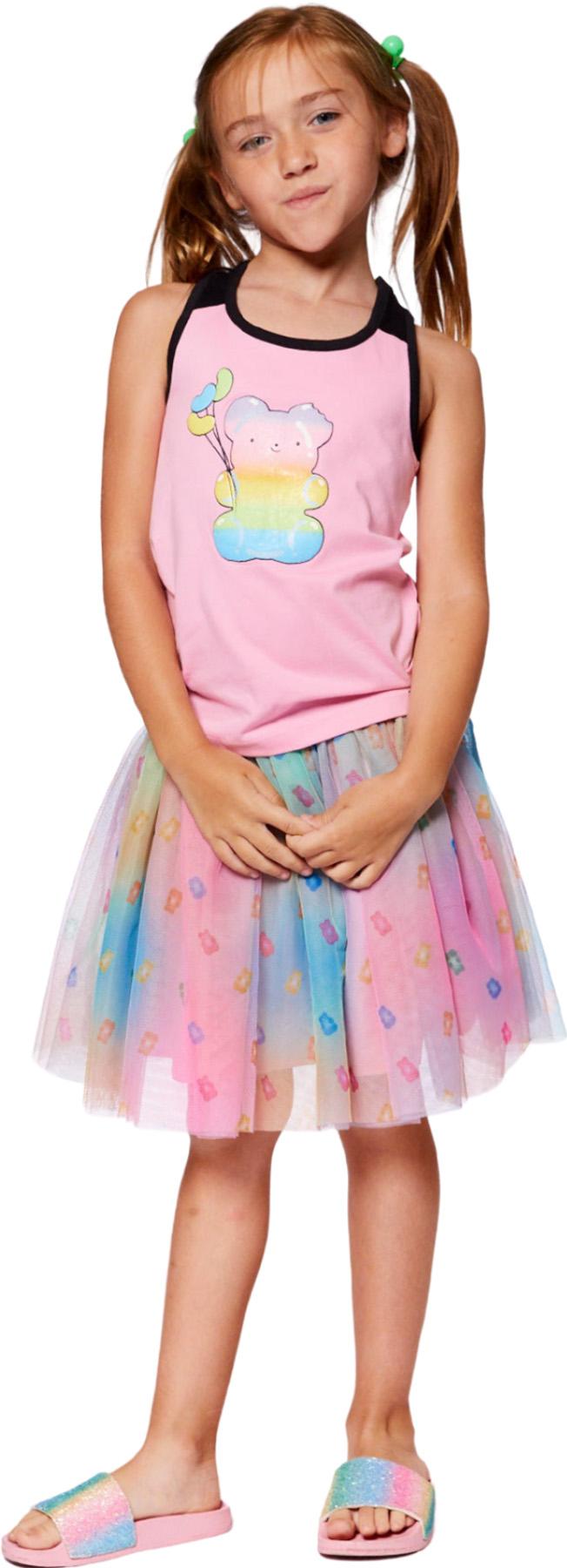 Product gallery image number 3 for product Organic Candy Cotton Racerback Tank Top - Little Girl 