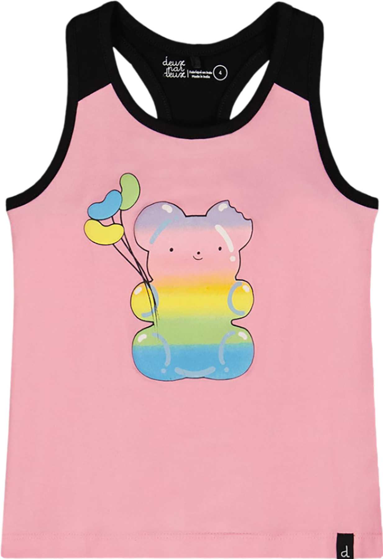 Product image for Organic Candy Cotton Racerback Tank Top - Little Girl 