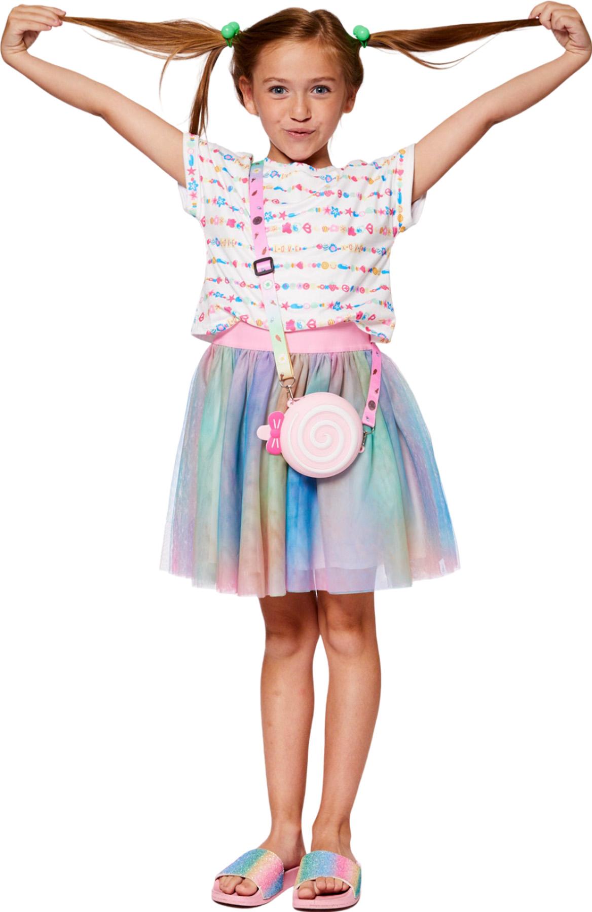 Product gallery image number 3 for product Bi-Material Dress with Mesh Skirt - Little Girl  
