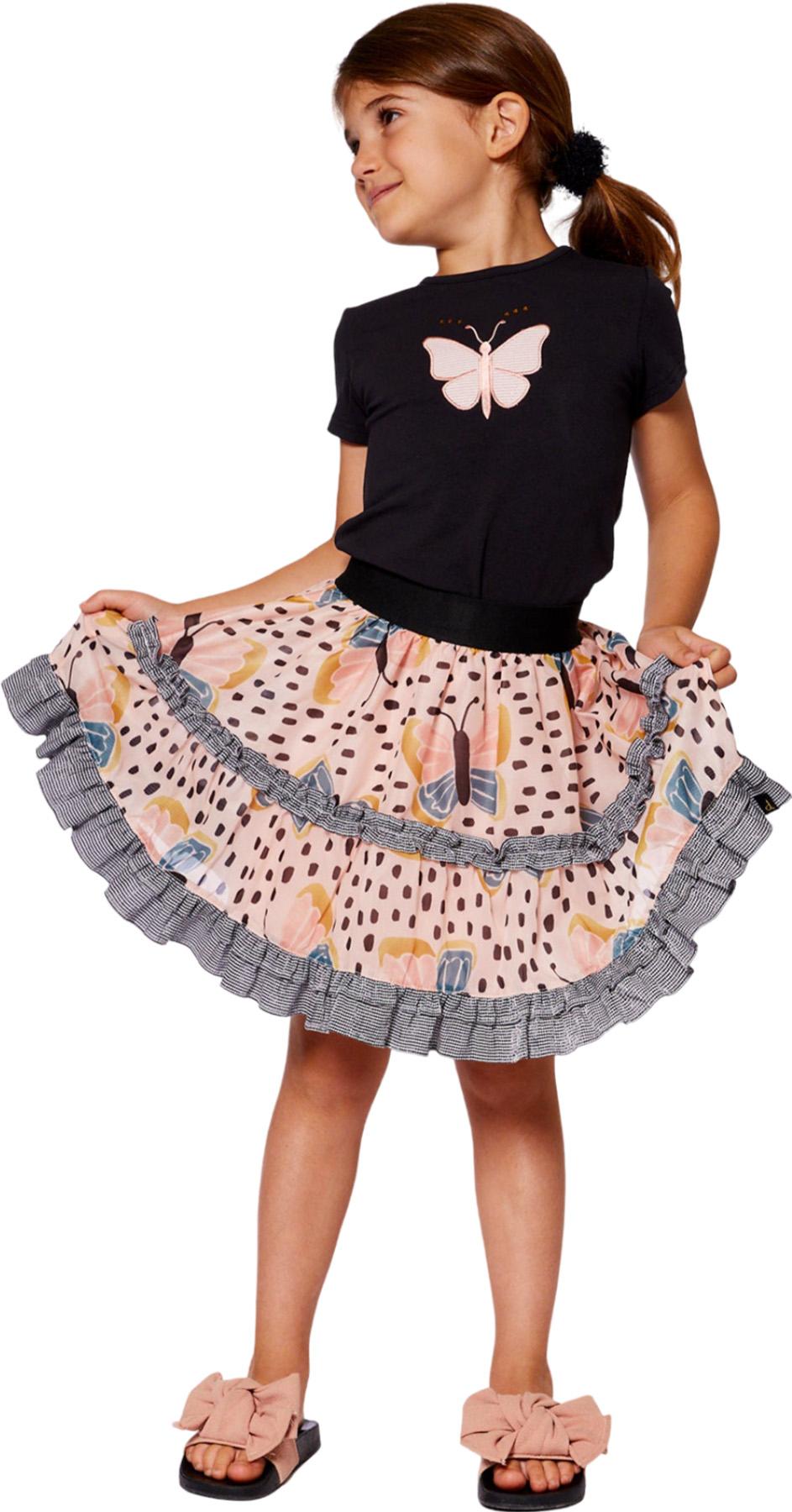 Product gallery image number 3 for product Printed Ruffle Skirt - Little Girl 