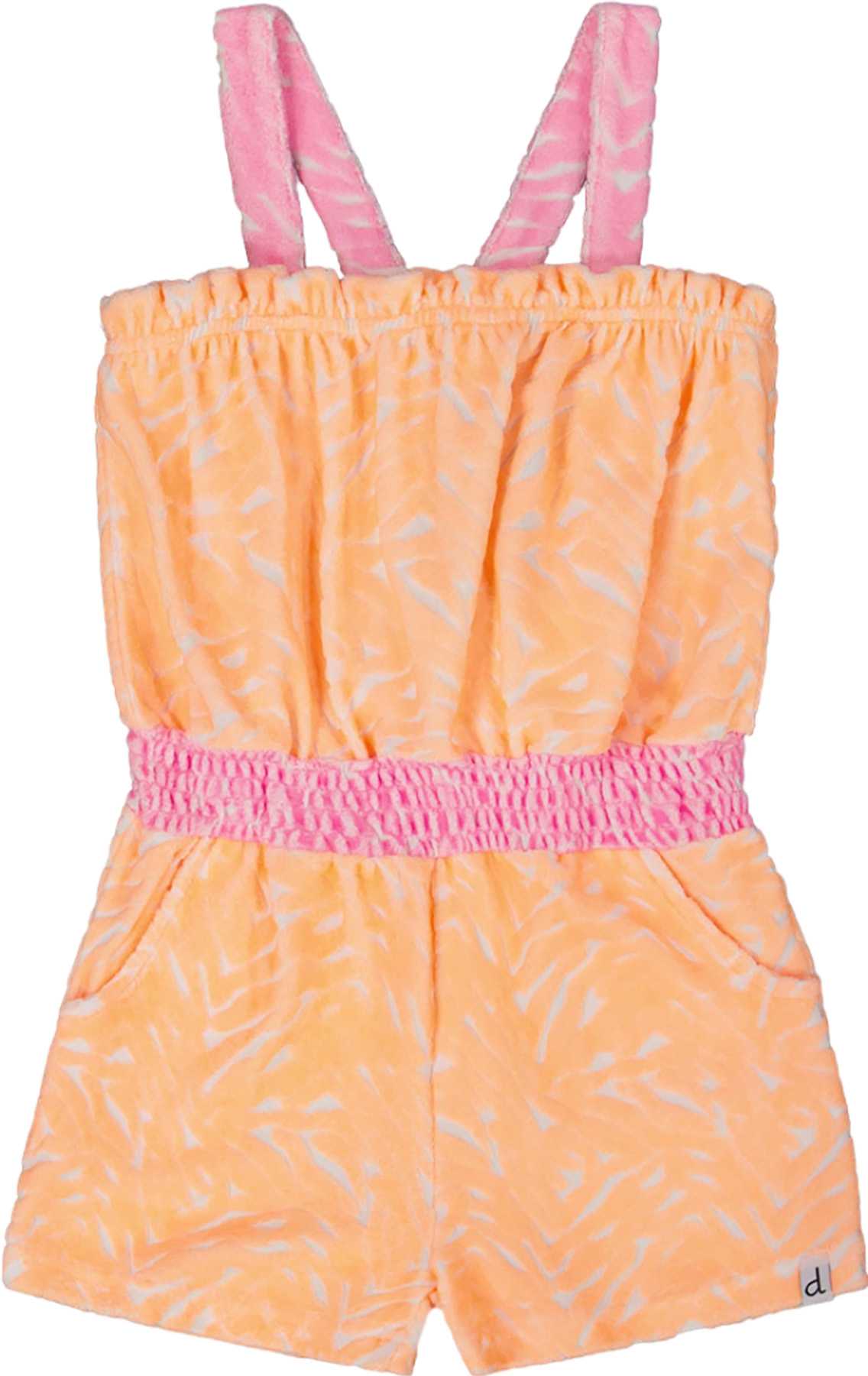 Image de produit pour Combi-short en ratine imprimée - Petite fille 