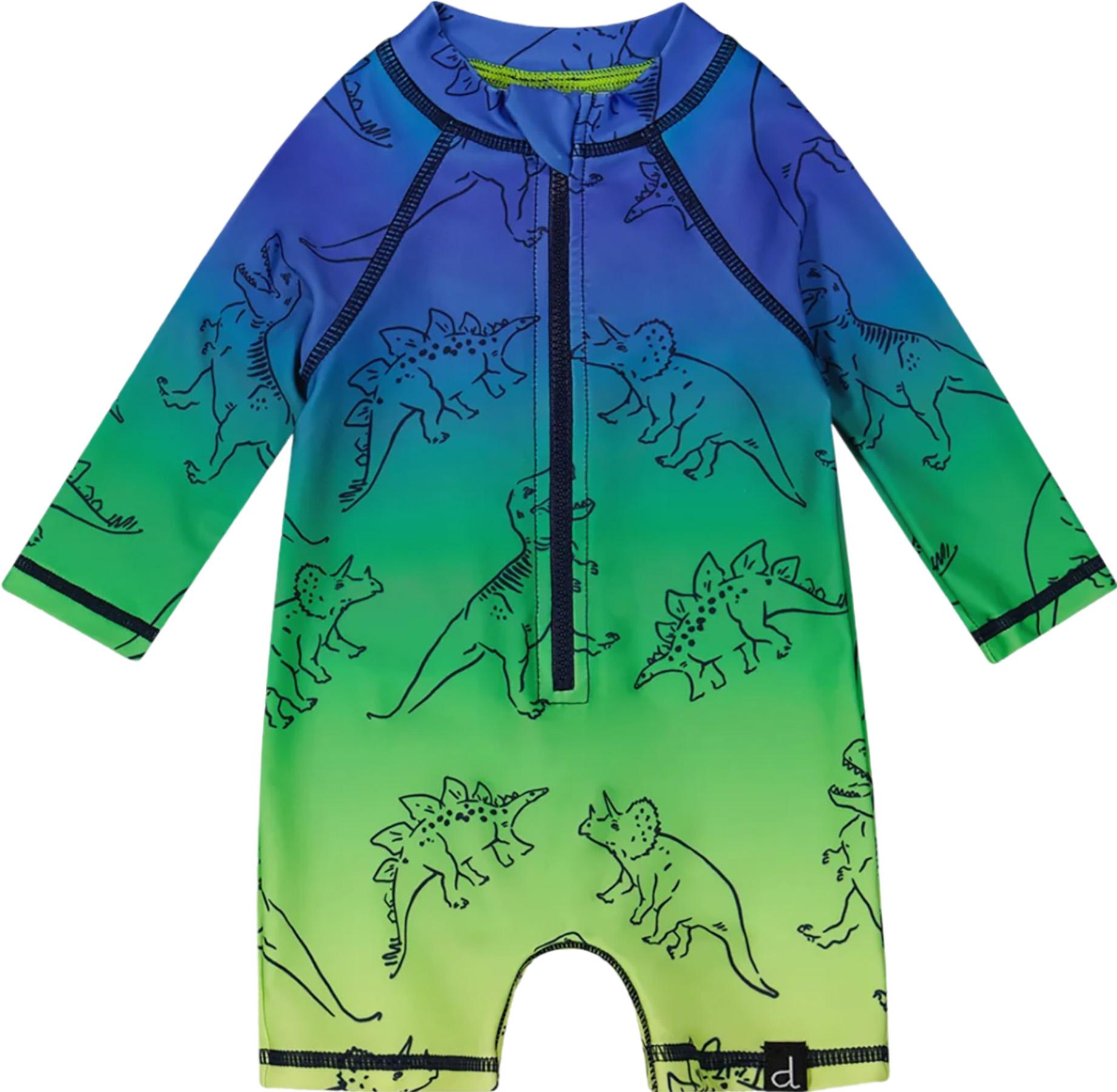 Green Blue Gradient Dinosaurs