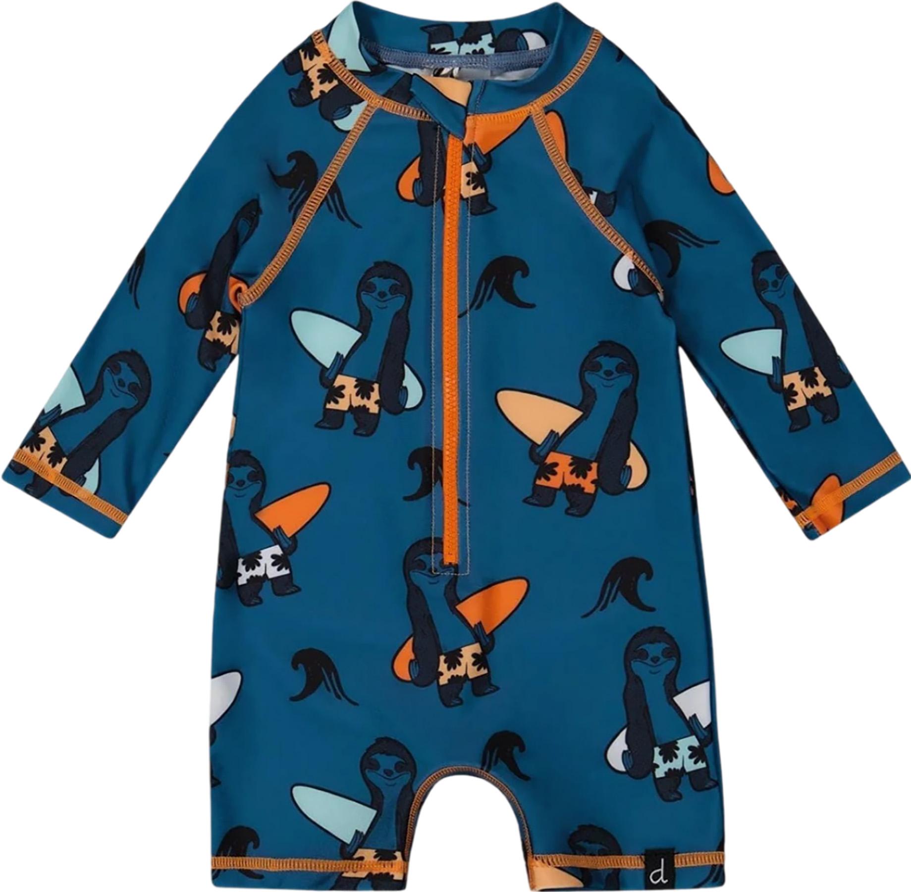 Product image for Printed One-Piece Long Sleeve Rashguard - Baby Boy