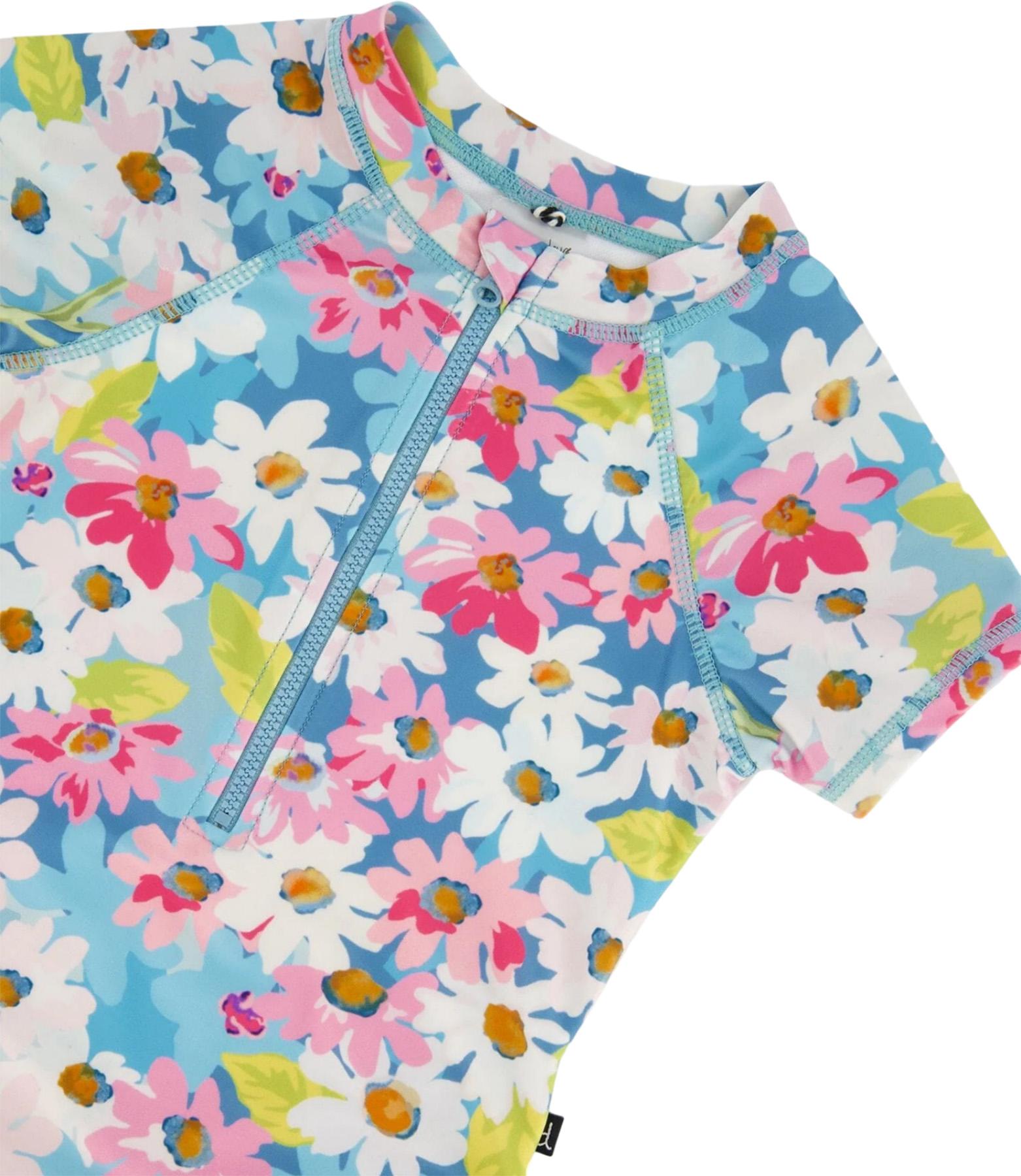 Numéro de l'image de la galerie de produits 4 pour le produit Maillot de bain à manches courtes une-pièce imprimé - Petite fille