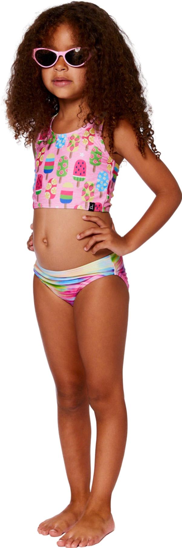 Product gallery image number 6 for product Multicolored Printed Two-Piece Swimsuit - Little Girl  