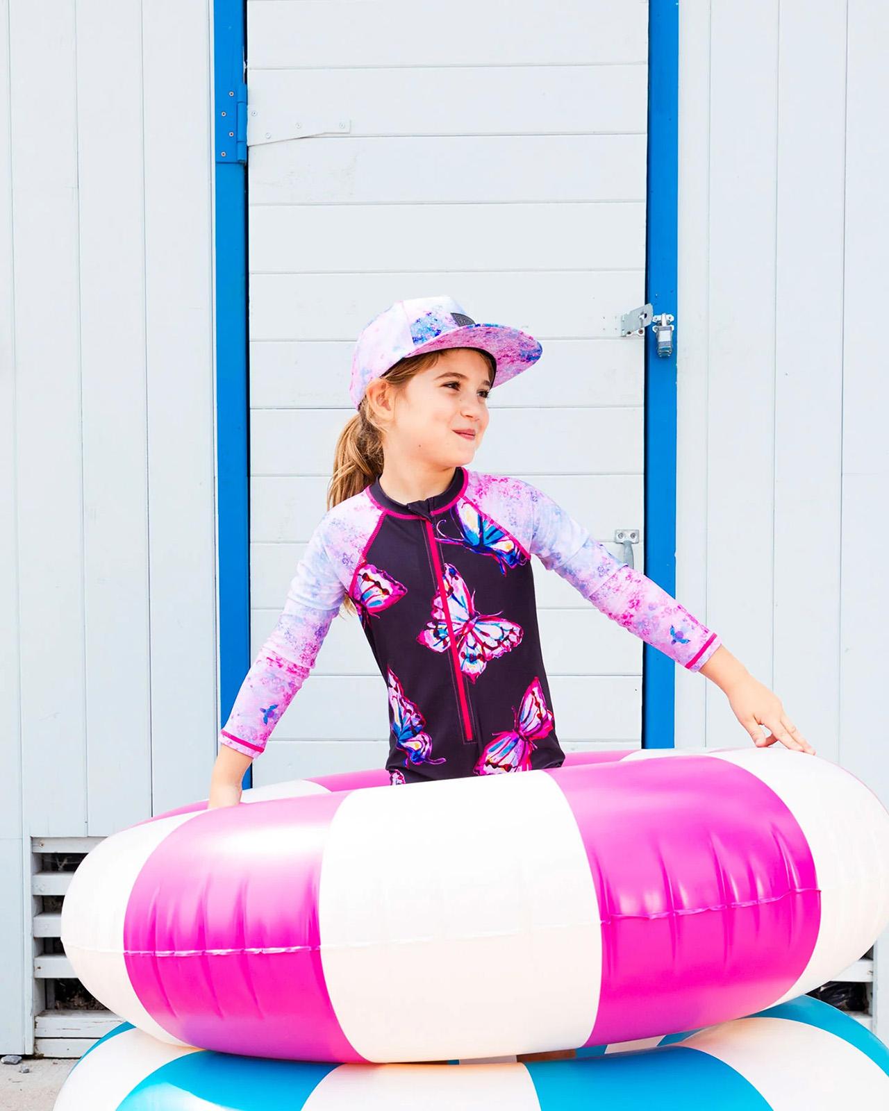 Numéro de l'image de la galerie de produits 5 pour le produit Maillot de surf à manches longues une-pièce imprimé - Petite fille