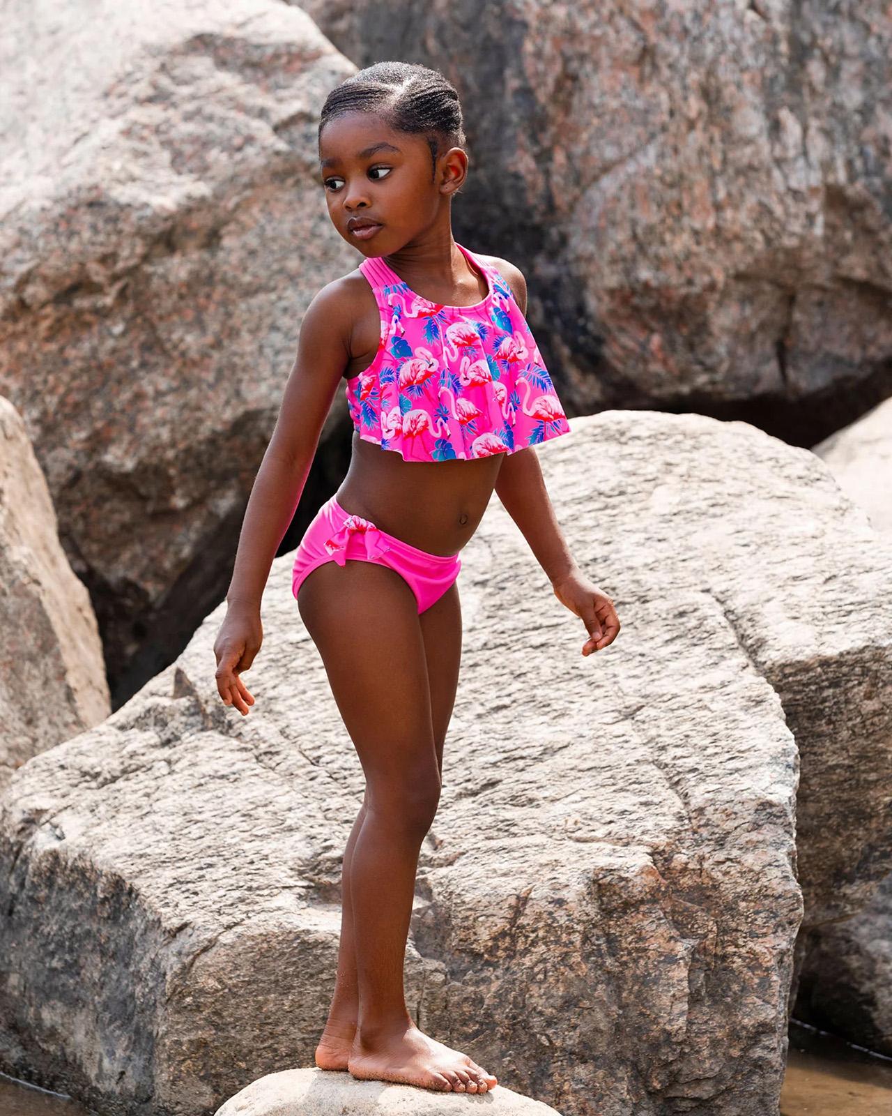 Product gallery image number 7 for product Printed Two-Piece Swimsuit - Little Girl