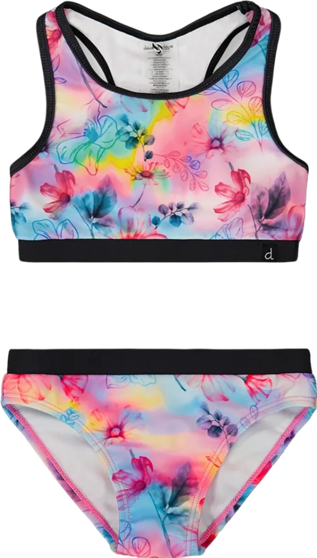 Image de produit pour Maillot de bain deux-pièces dos nageur imprimé - Petite fille