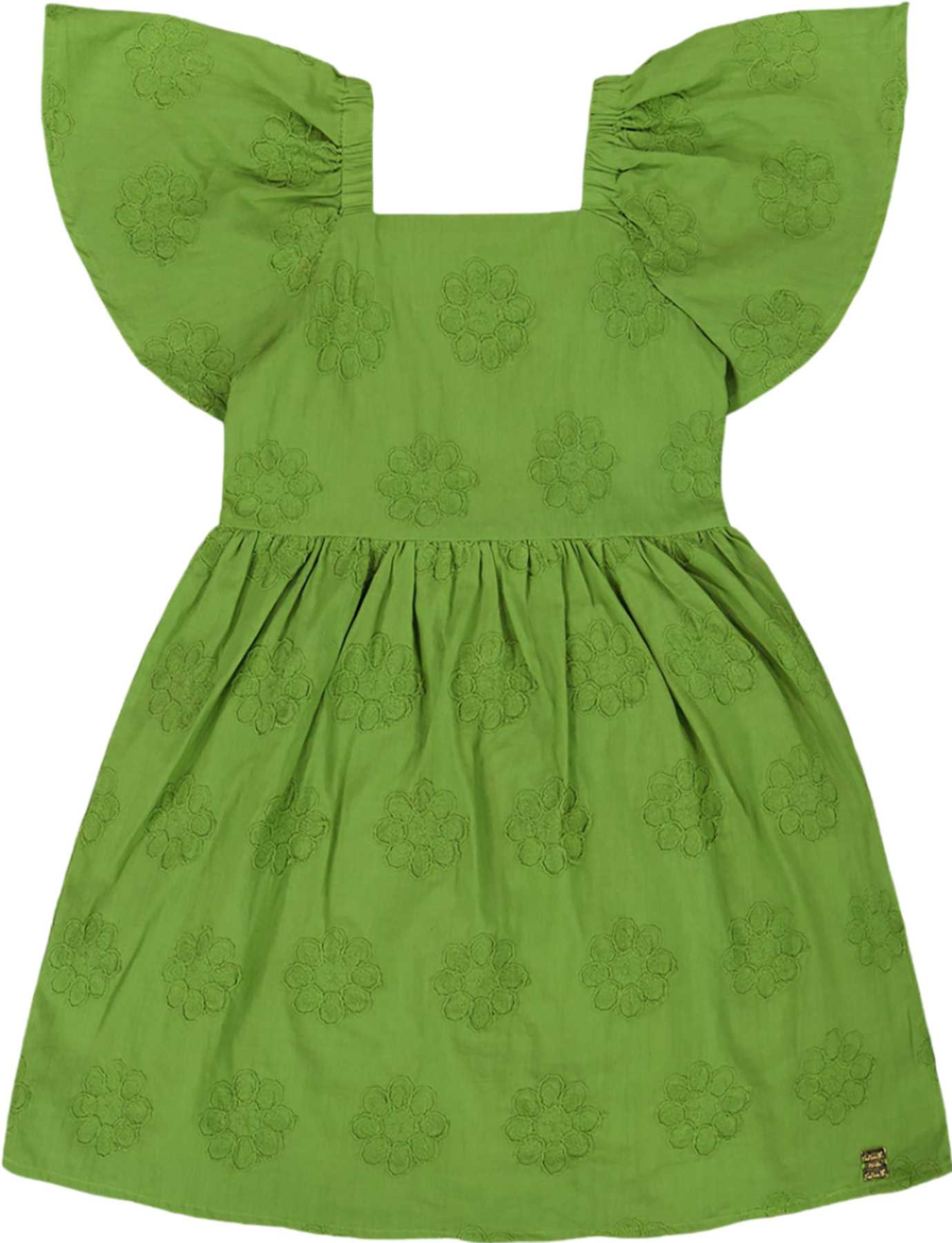 Product image for Frill Sleeve Dress with Embroidery - Big Girl