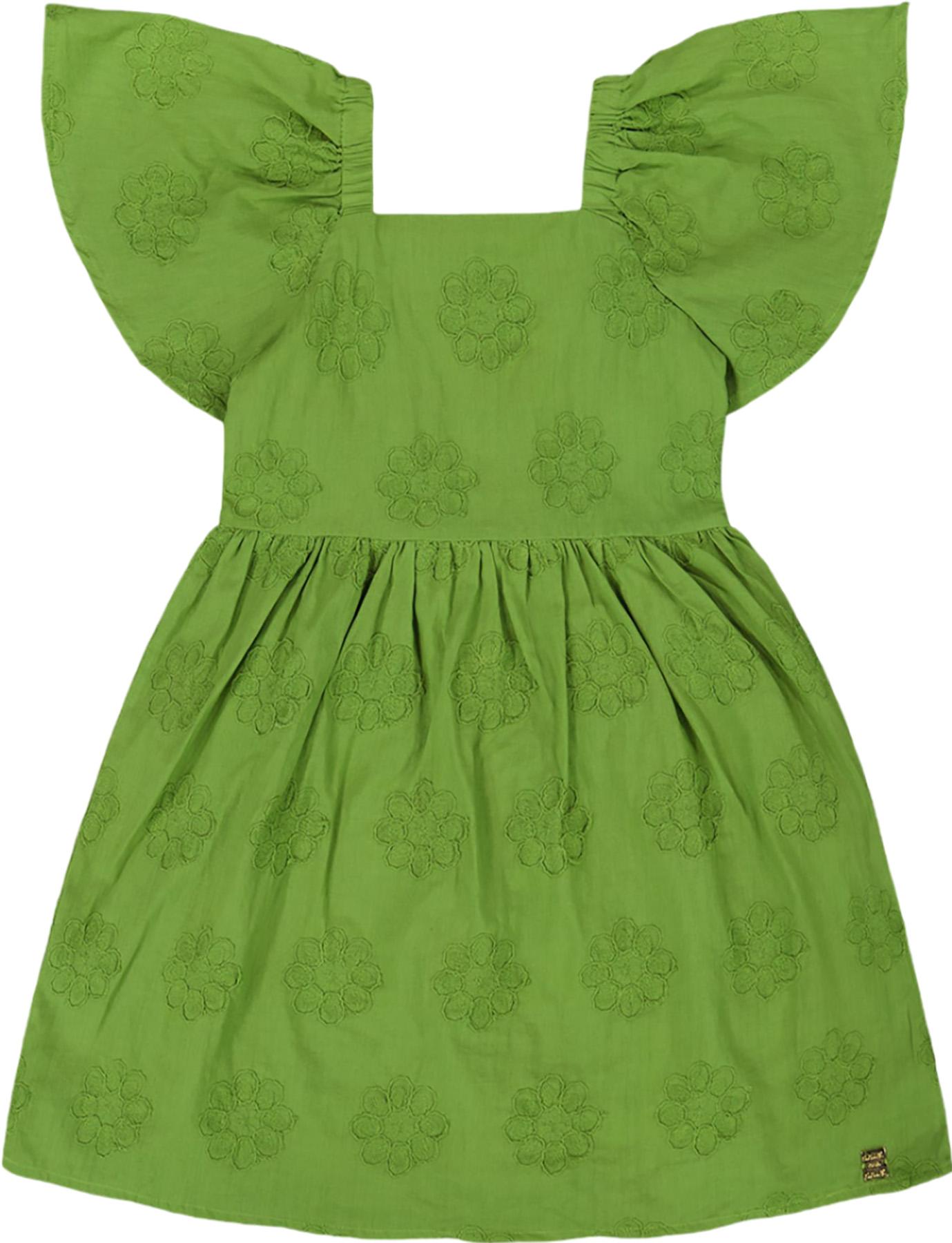 Product gallery image number 1 for product Frill Sleeve Dress with Embroidery - Little Girl