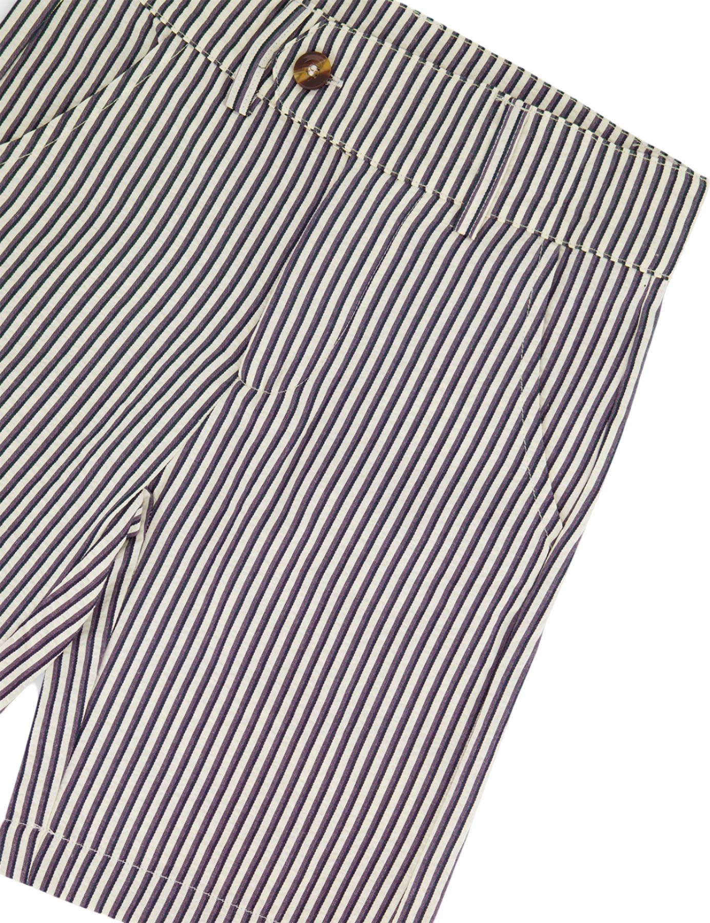 Product gallery image number 3 for product Striped Slant Pocket Bermuda Shorts - Big Boy