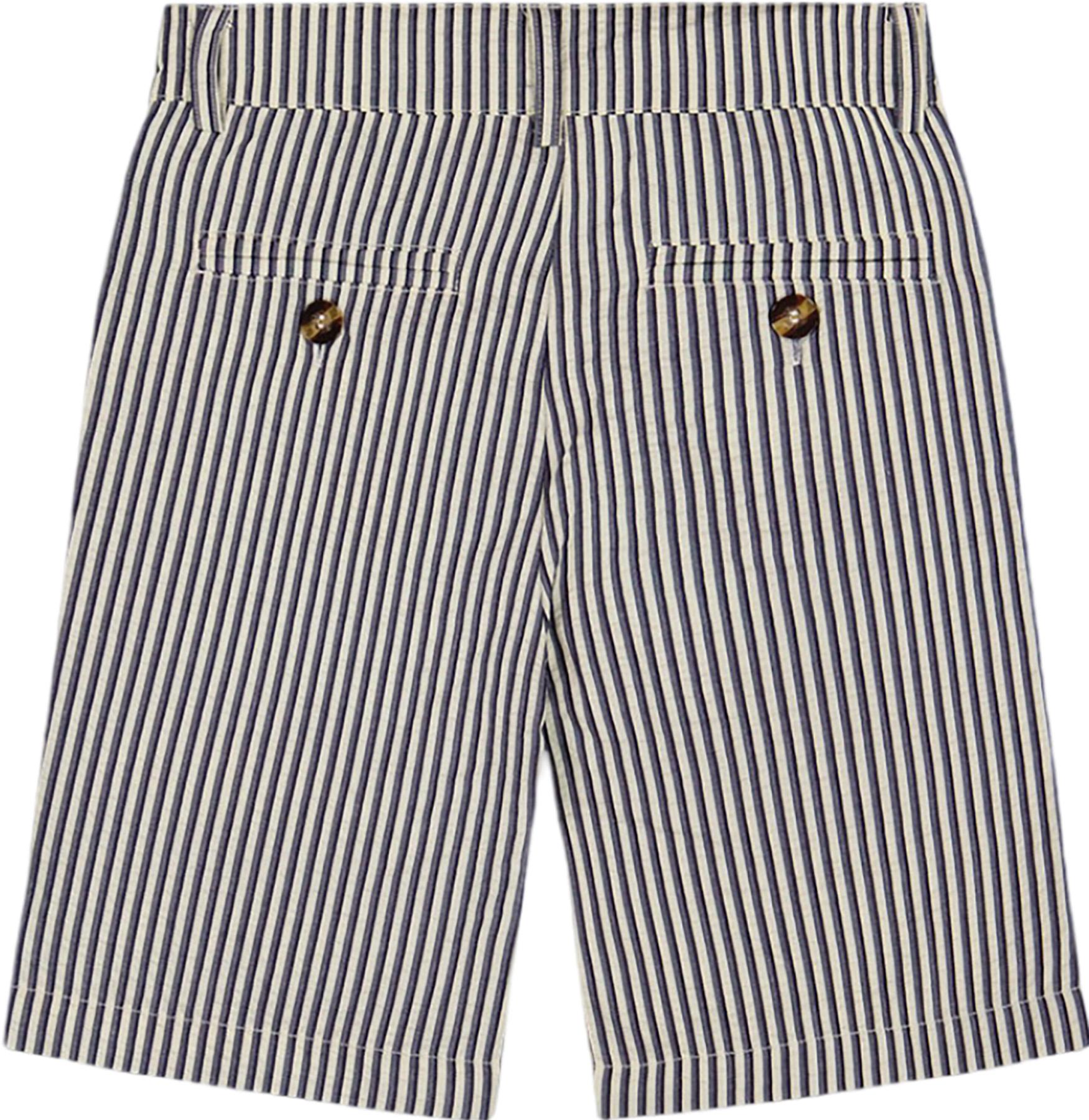 Product gallery image number 2 for product Striped Slant Pocket Bermuda Shorts - Little Boy