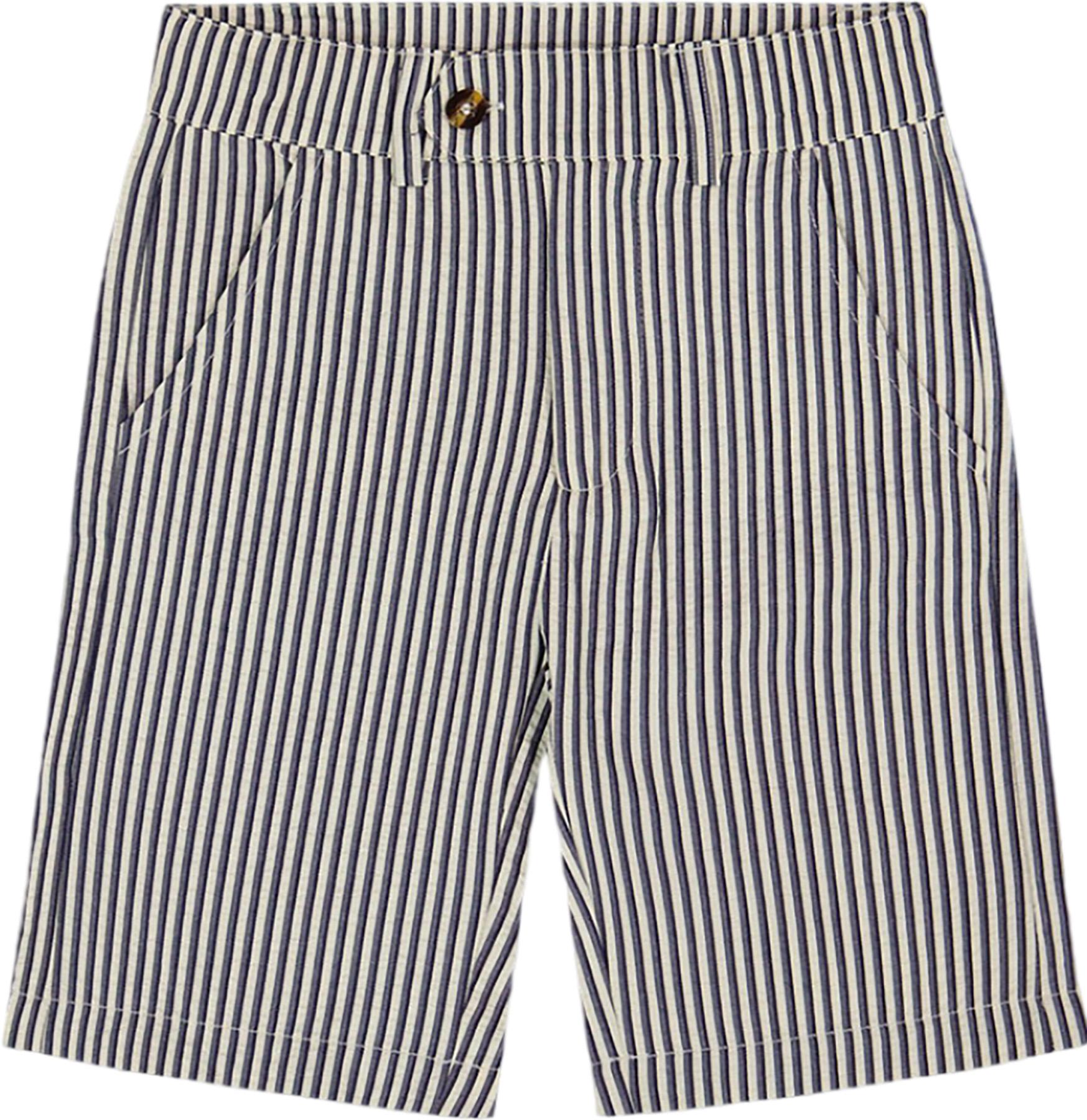 Product gallery image number 1 for product Striped Slant Pocket Bermuda Shorts - Little Boy