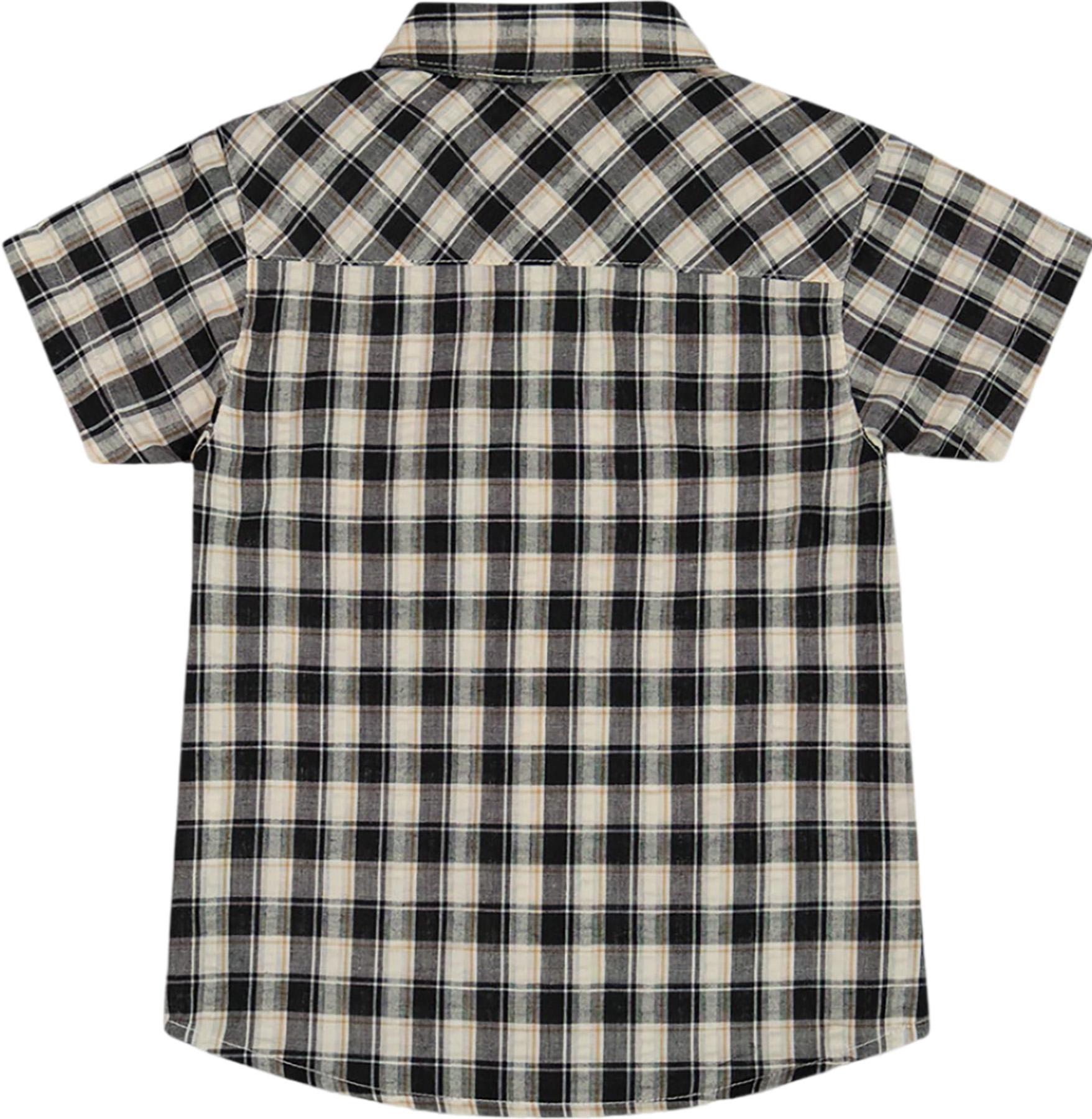 Product gallery image number 2 for product Plaid Short Sleeve Button Down Shirt - Baby Boy