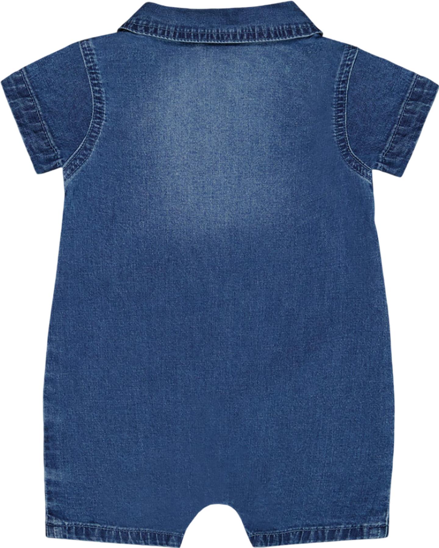 Product gallery image number 2 for product One-Piece Denim Romper - Baby Boy