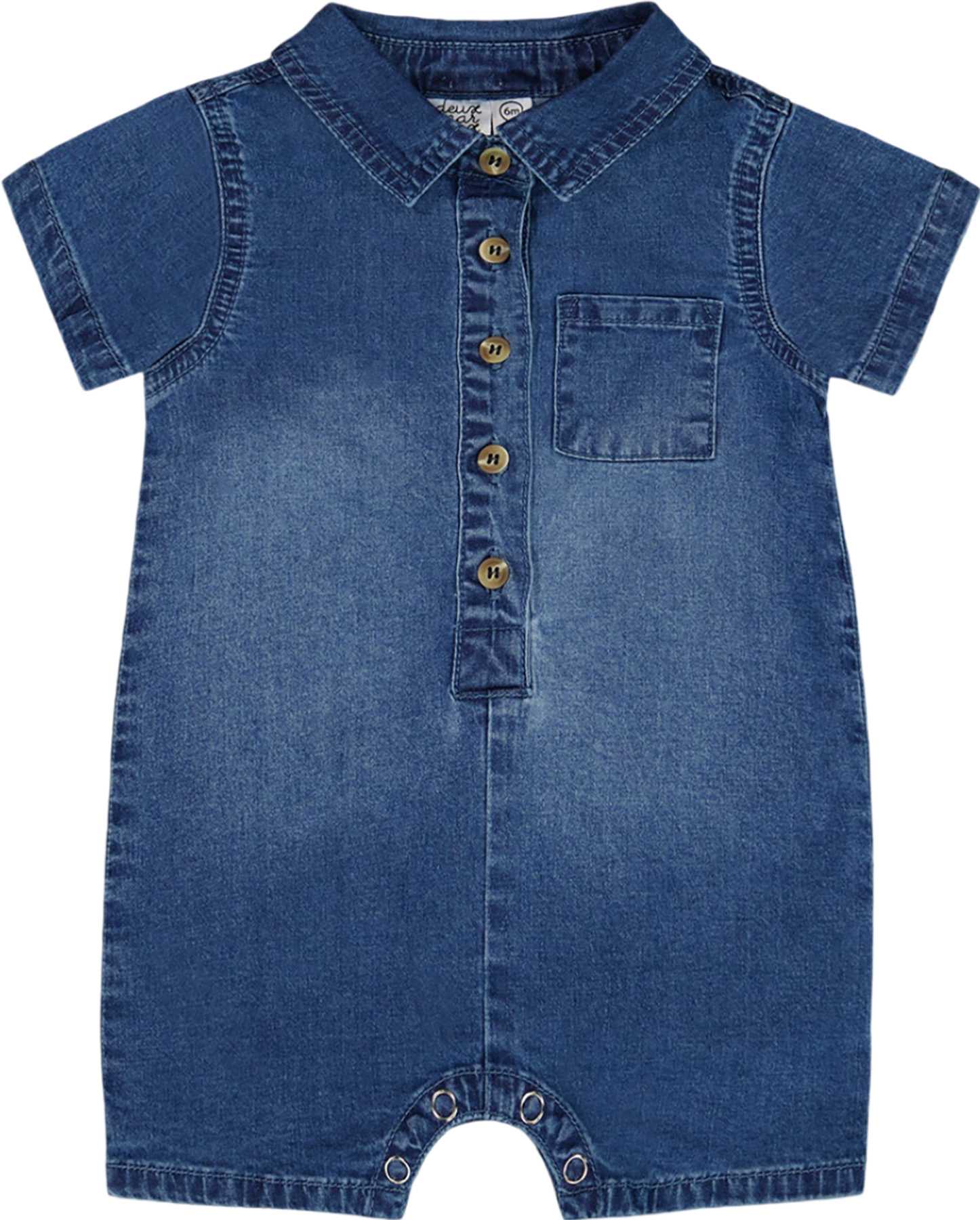 Product image for One-Piece Denim Romper - Baby Boy