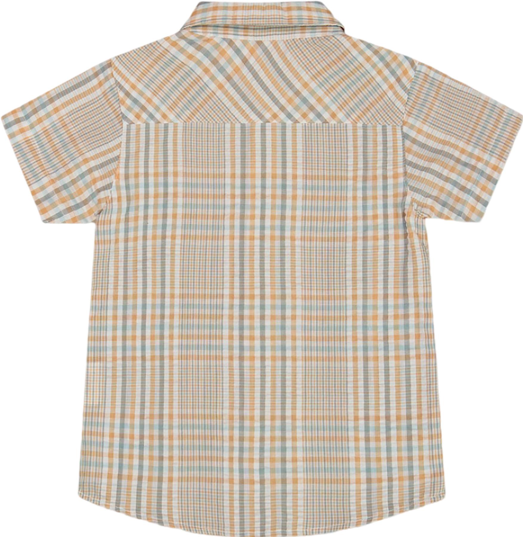 Product gallery image number 2 for product Plaid Short Sleeve Button Down Shirt - Little Boy
