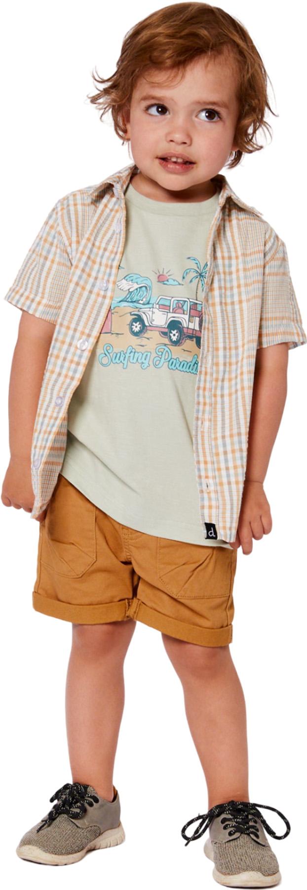 Product gallery image number 3 for product Plaid Short Sleeve Button Down Shirt - Little Boy
