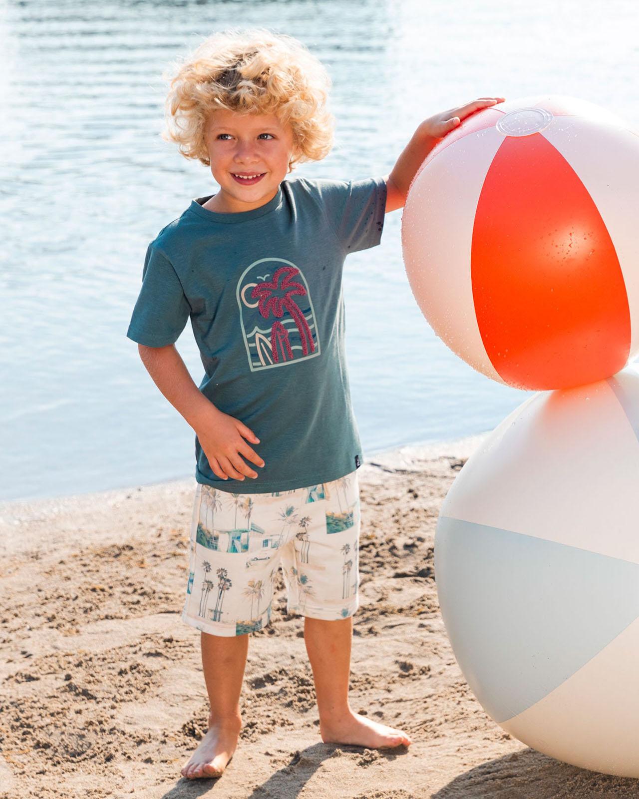 Product gallery image number 2 for product Printed French Terry Shorts - Baby Boy