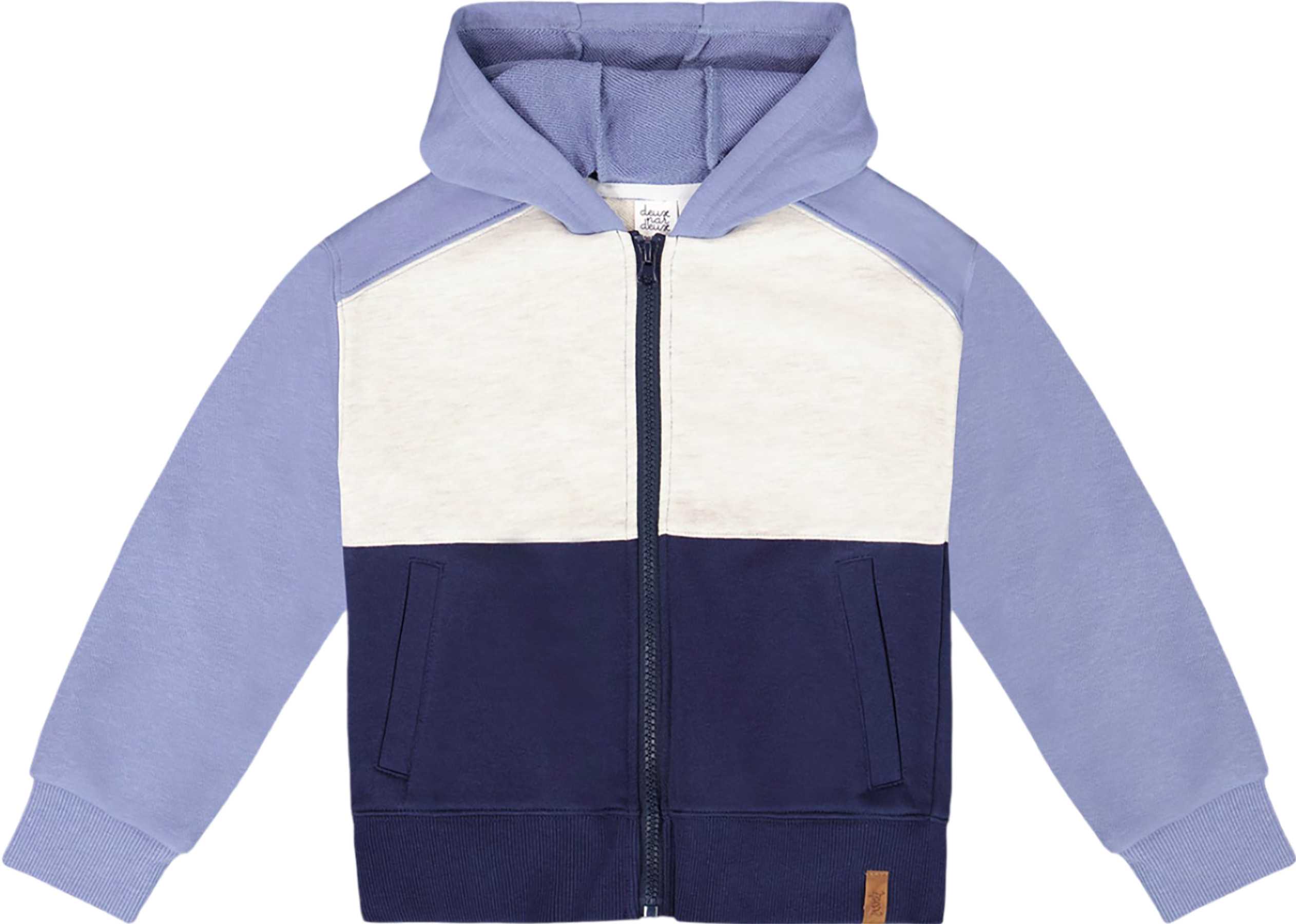 Product image for French Terry Color Block Full Zip Hoodie Sweatshirt - Big Boy
