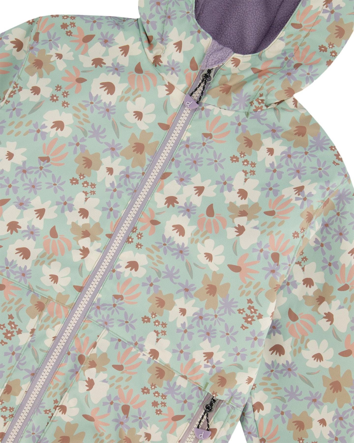 Product gallery image number 5 for product Two-Piece Mid-Season Printed Jacket Outerwear Set - Little Girl