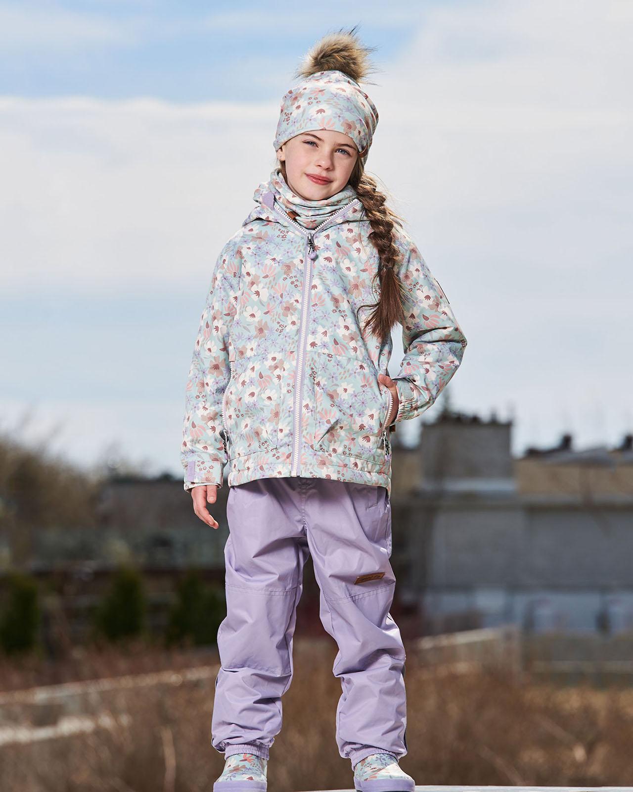Product gallery image number 7 for product Two-Piece Mid-Season Printed Jacket Outerwear Set - Little Girl