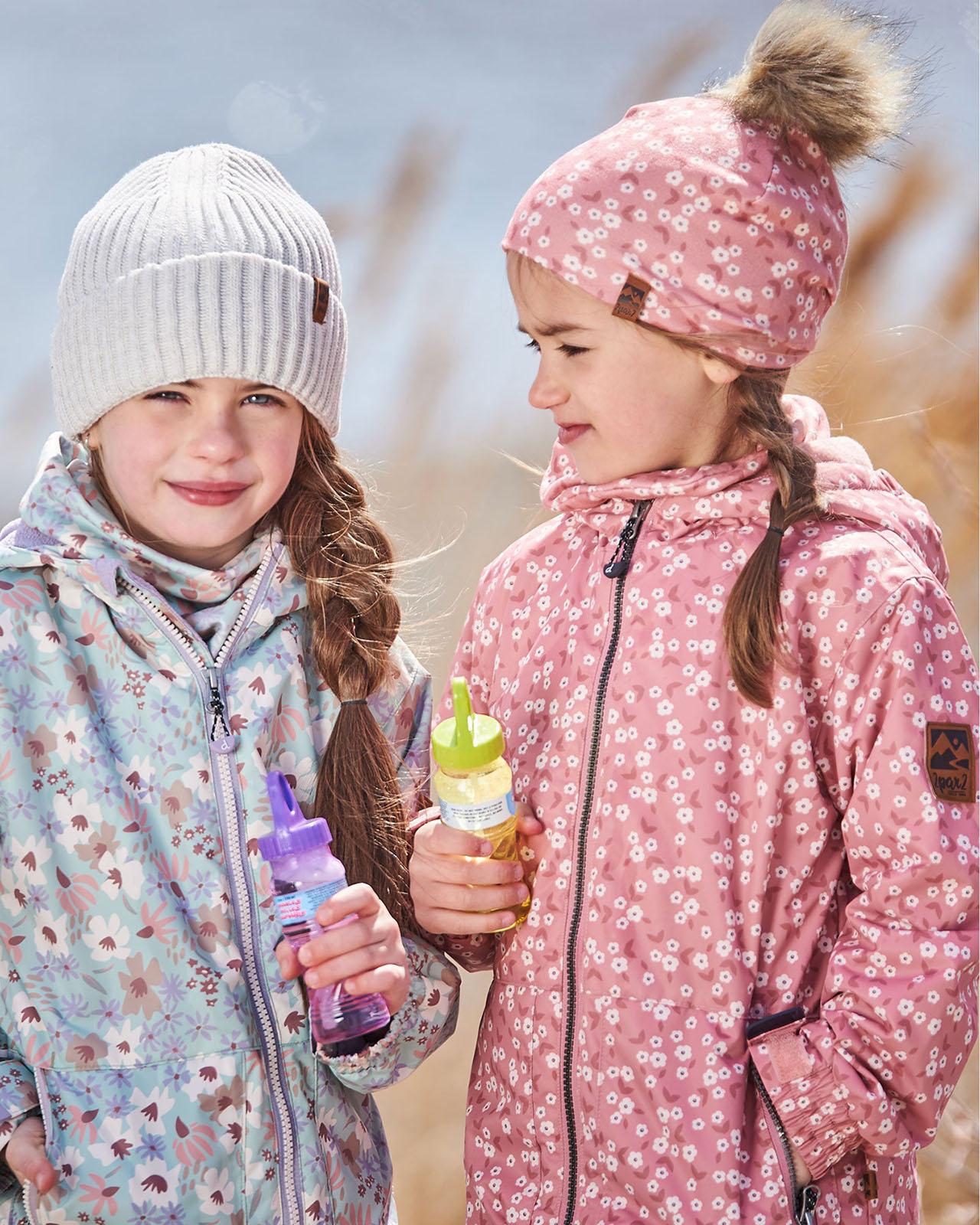 Product gallery image number 9 for product Two-Piece Mid-Season Printed Jacket Outerwear Set - Little Girl