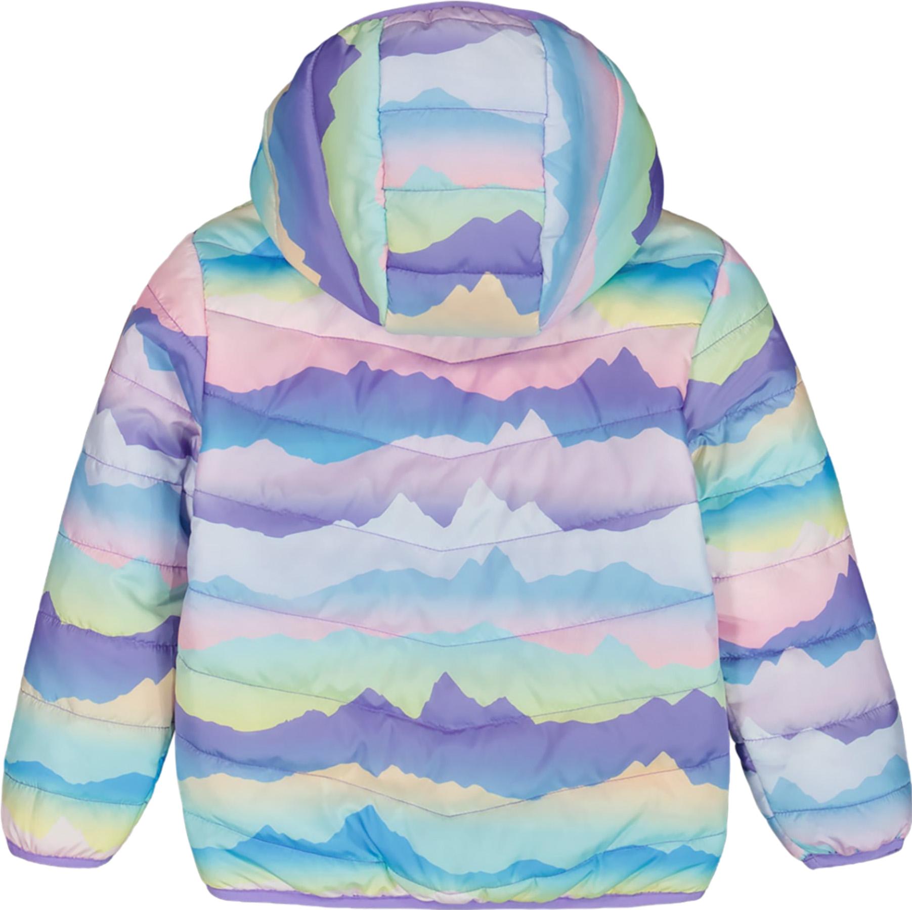 Product gallery image number 2 for product Manteau de mi-saison matelassée imprimée - Petite fille