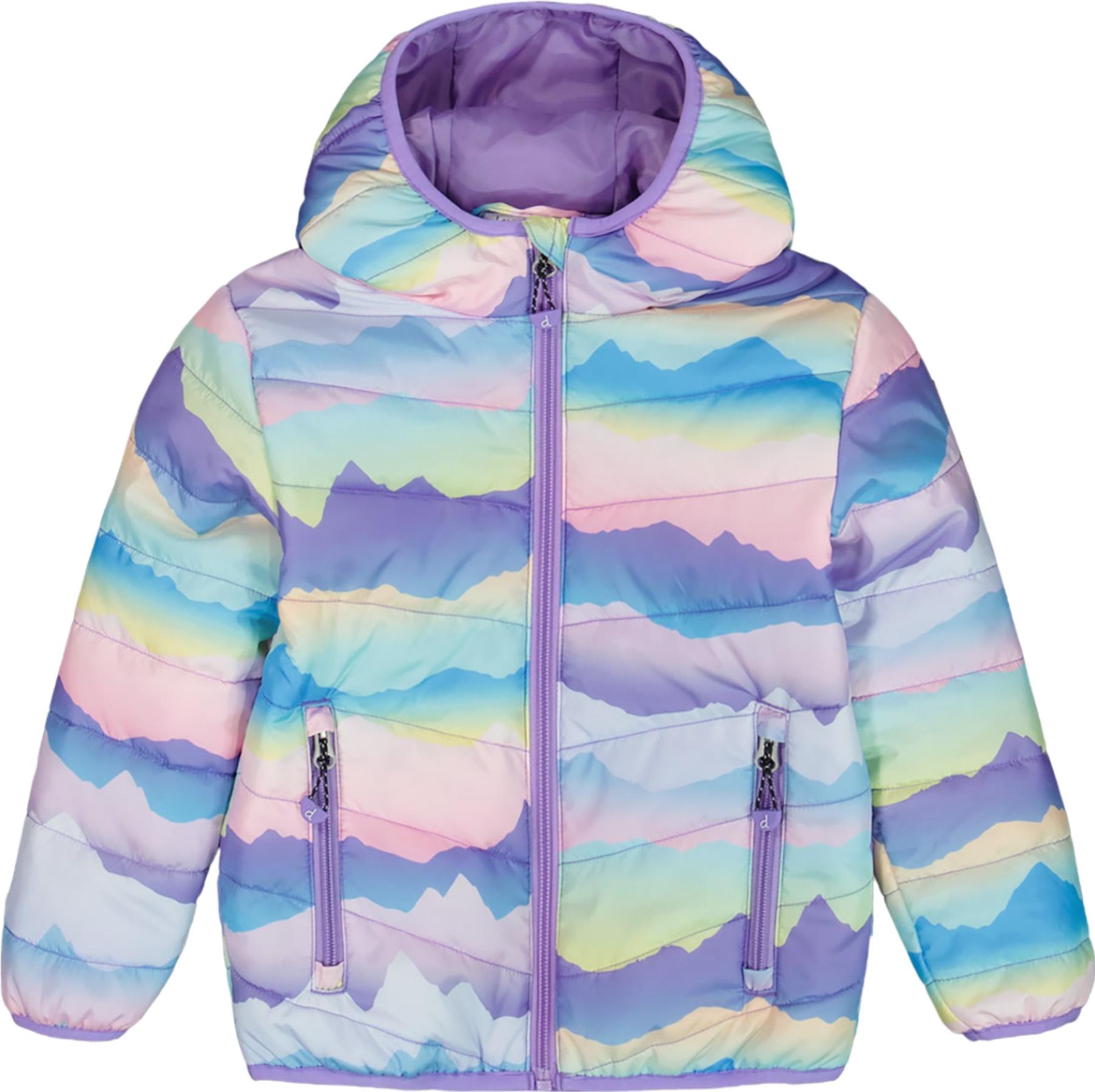 Product gallery image number 1 for product Manteau de mi-saison matelassée imprimée - Petite fille