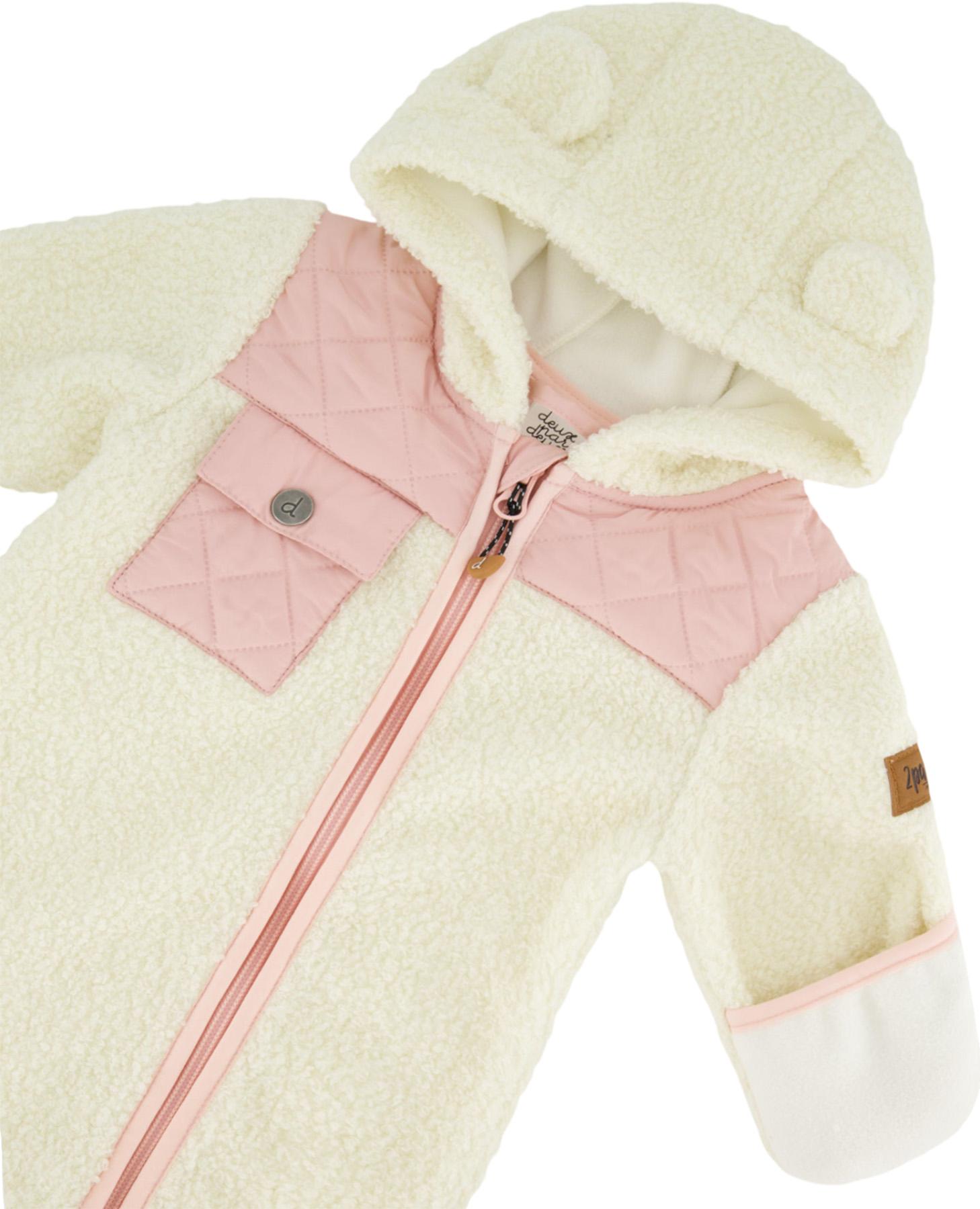 Numéro de l'image de la galerie de produits 2 pour le produit Habit de mi-saison une-pièce en sherpa - Bébé fille
