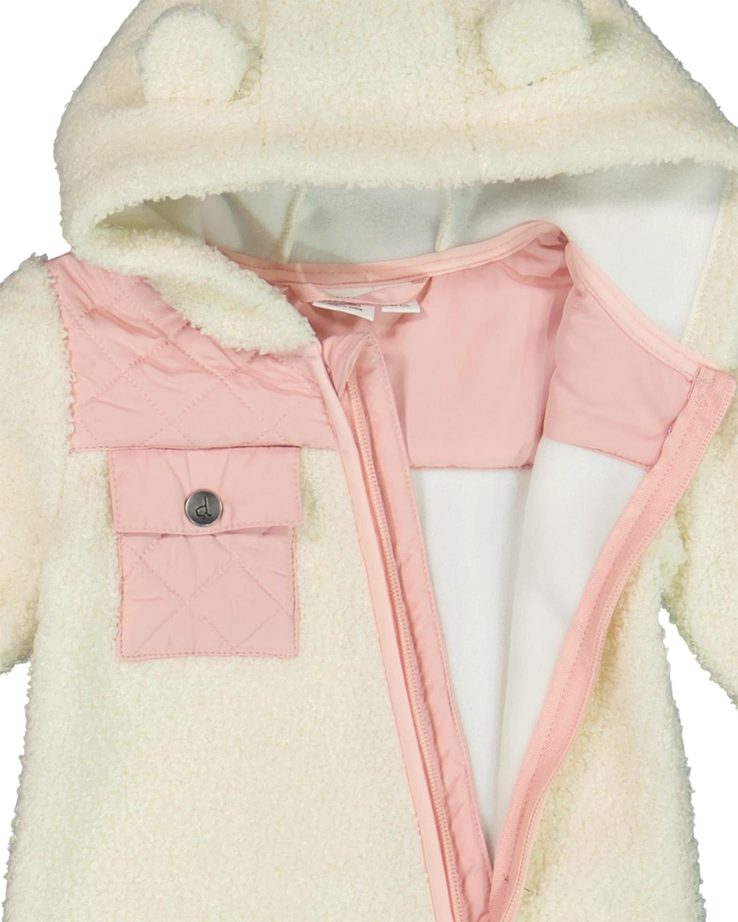 Numéro de l'image de la galerie de produits 3 pour le produit Habit de mi-saison une-pièce en sherpa - Bébé fille