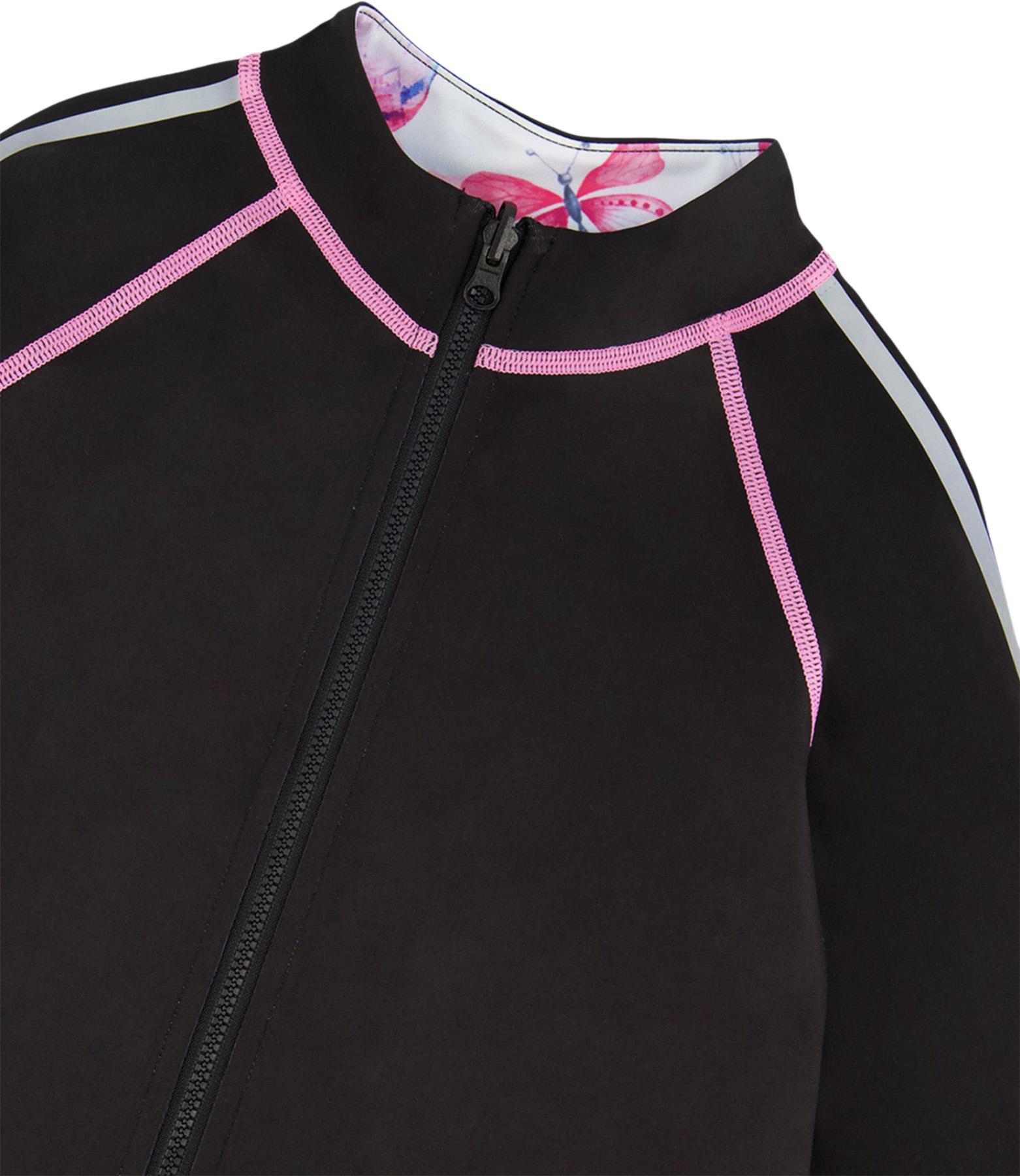 Product gallery image number 2 for product Printed Reversible Full Zip Athletic Cardigan - Big Girl
