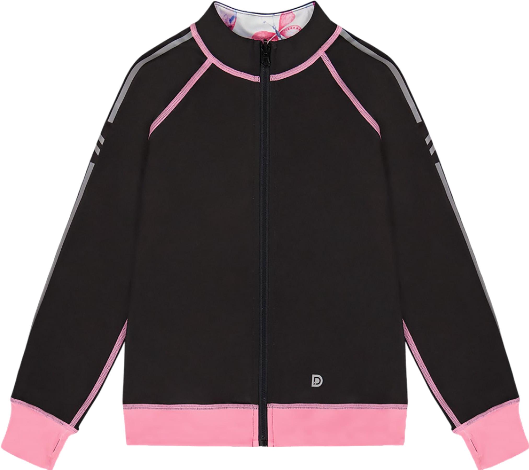 Product gallery image number 3 for product Printed Reversible Full Zip Athletic Cardigan - Little Girl
