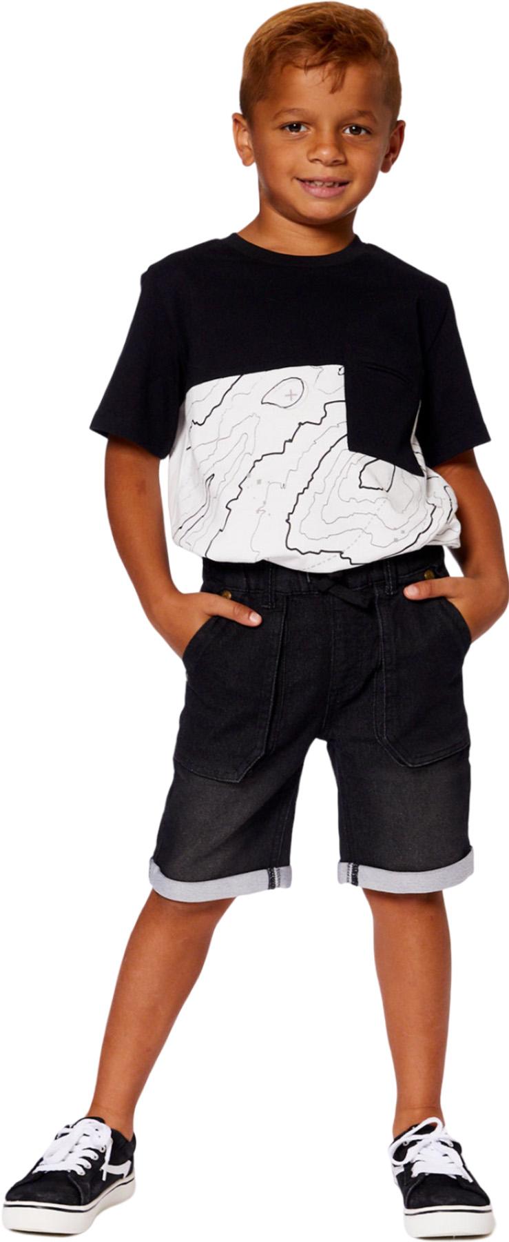 Product gallery image number 4 for product French Terry Denim Shorts - Little Boy
