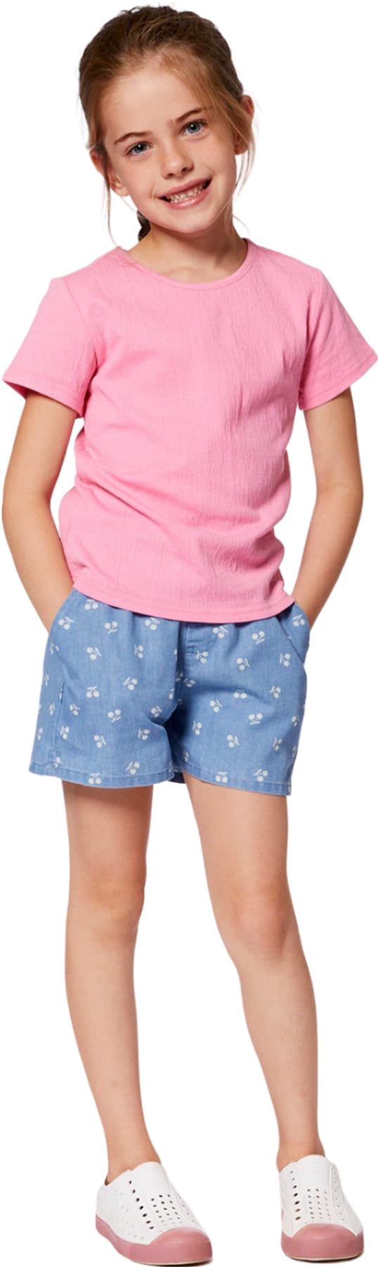 Product gallery image number 3 for product Crinkle Short Sleeve Top - Big Girl