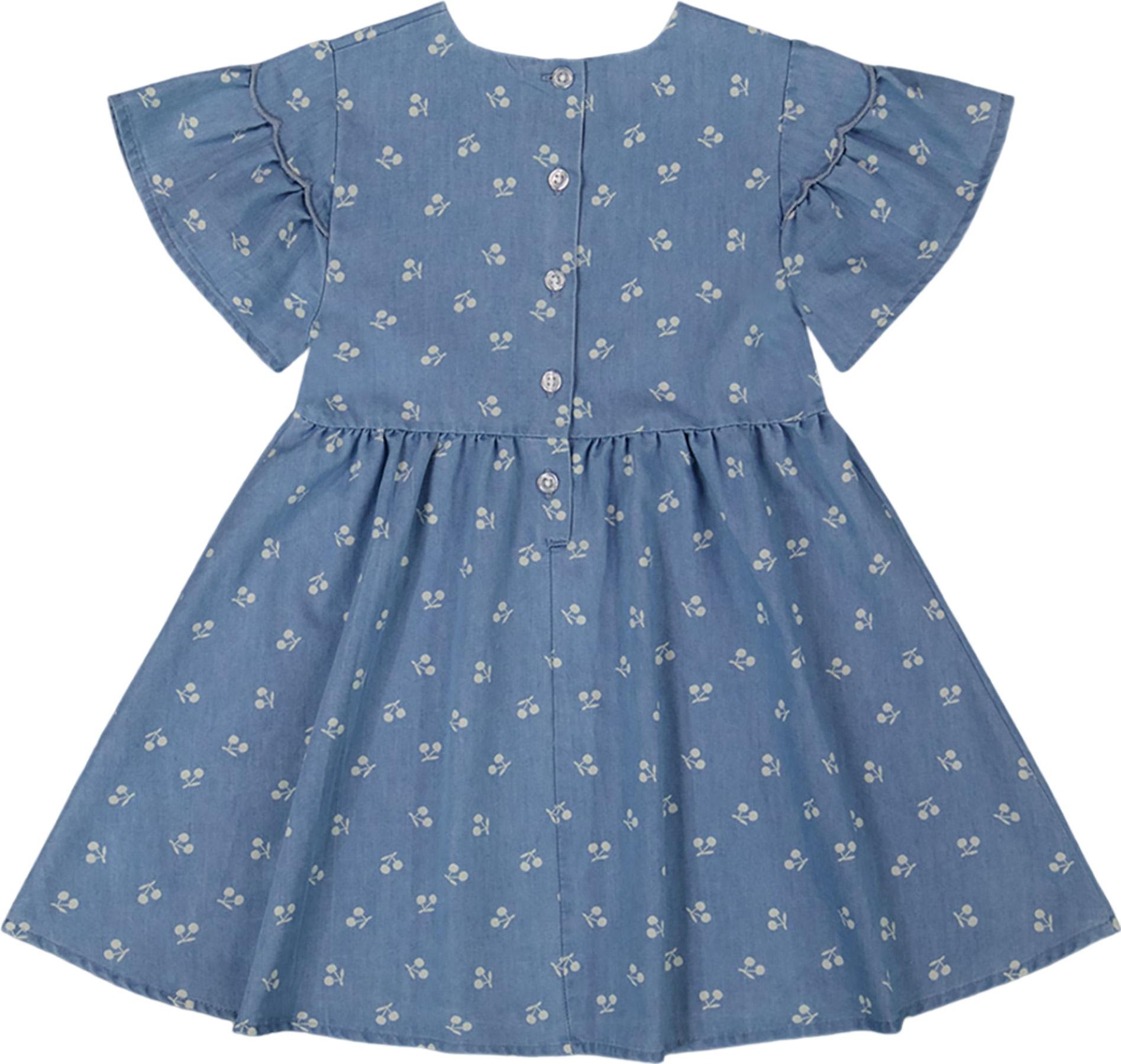 Product gallery image number 3 for product Printed Chambray Dress - Little Girl