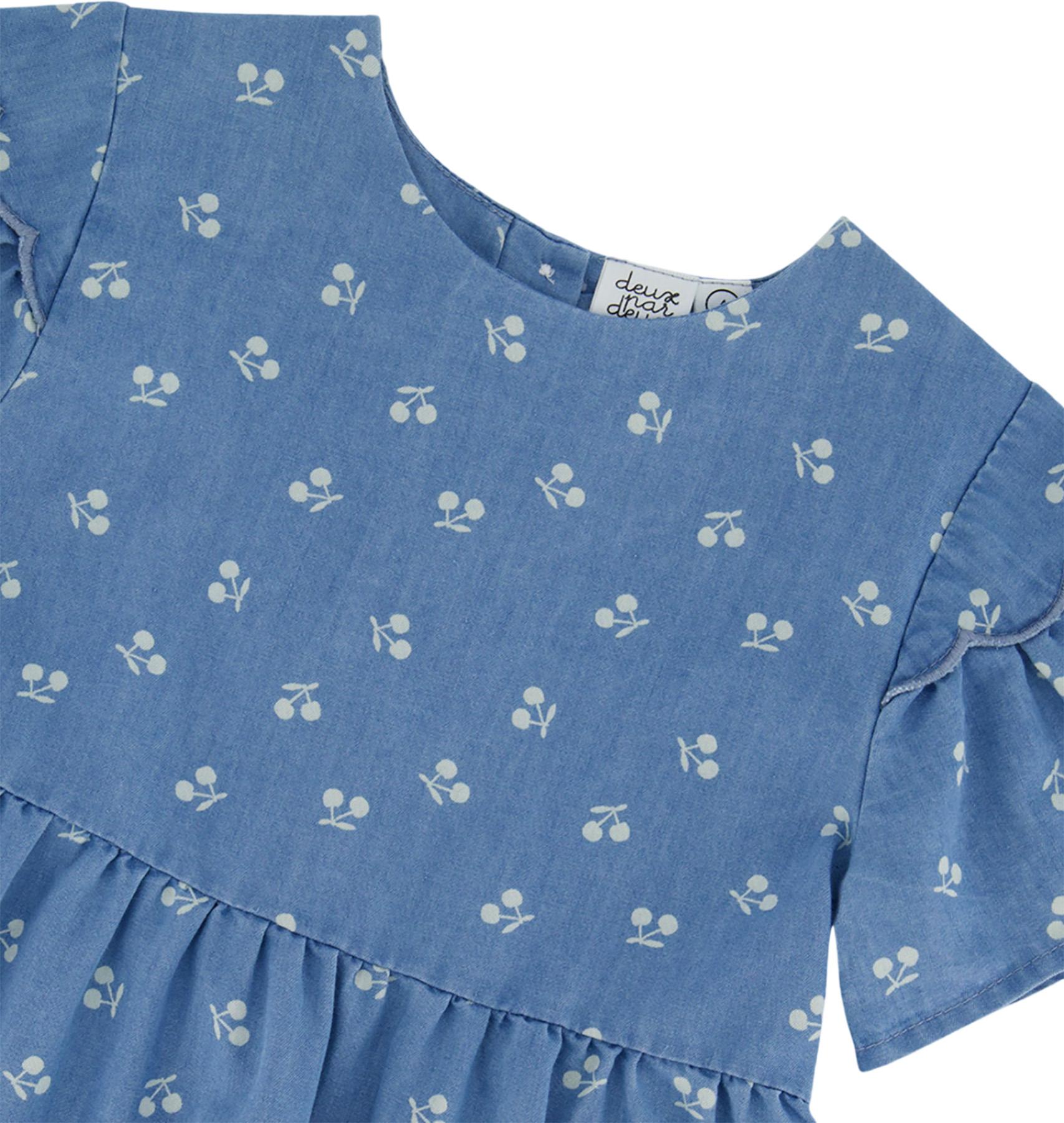 Product gallery image number 2 for product Printed Chambray Dress - Little Girl