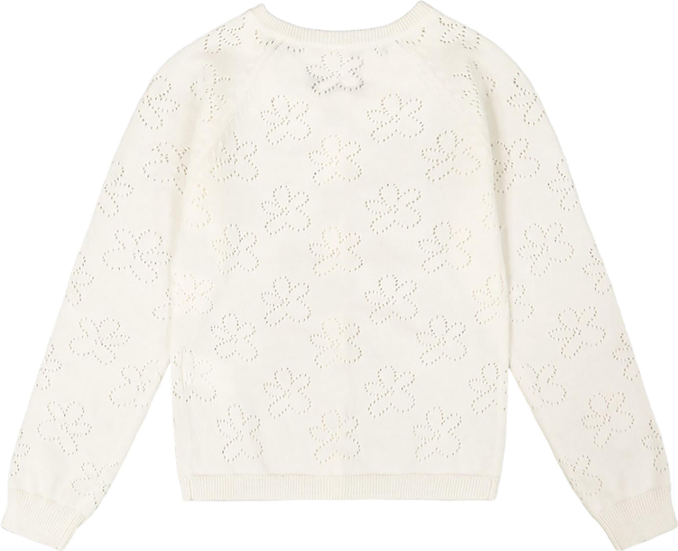 Product gallery image number 4 for product Pointelle Knit Cardigan Sweater - Big Girl