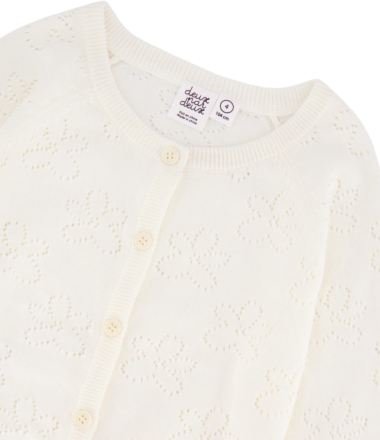 Product gallery image number 3 for product Pointelle Knit Cardigan Sweater - Big Girl