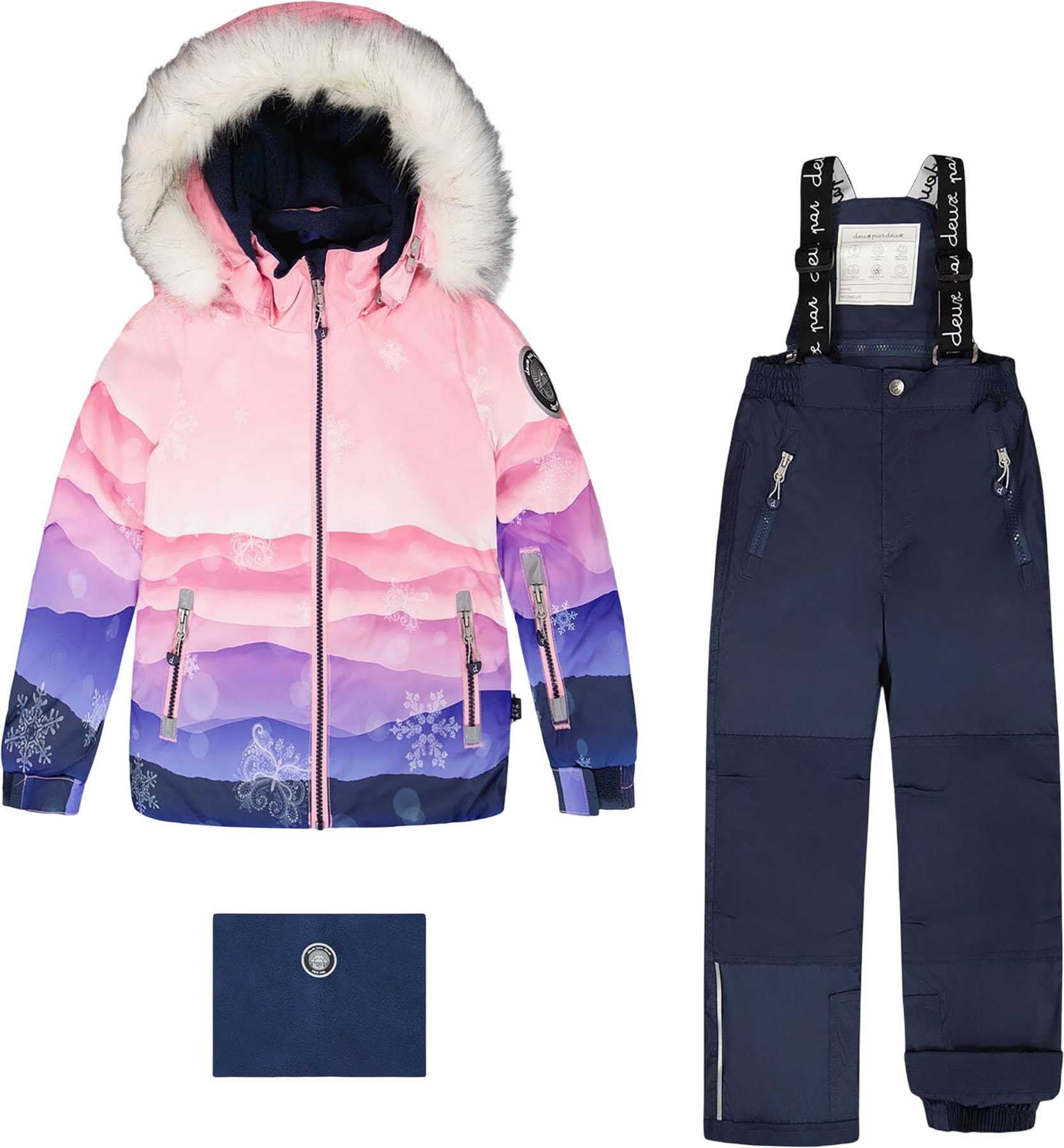 Image de produit pour Habit de neige deux pièces avec manteau imprimé Play - Petite fille