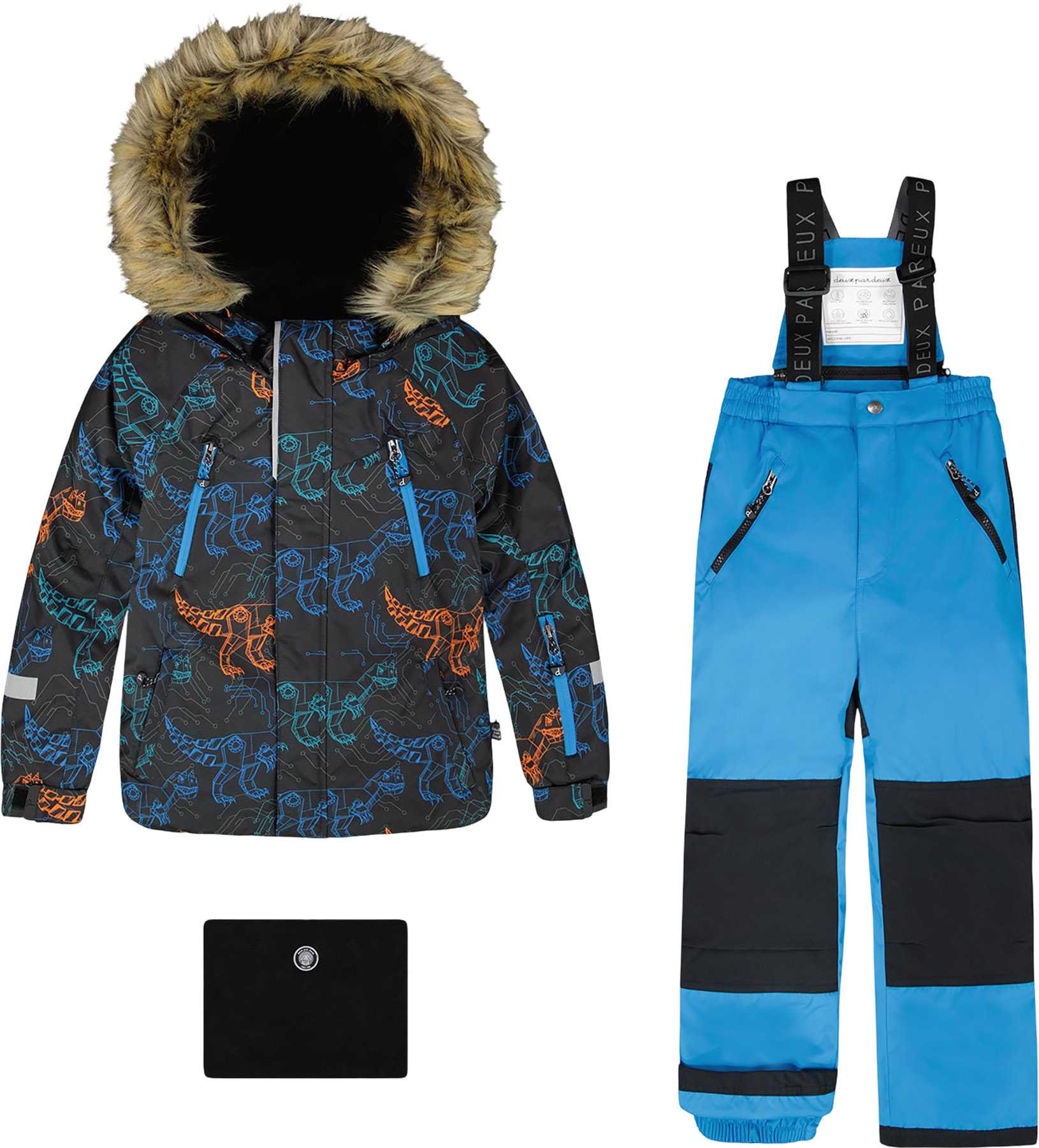 Product image for Blue Play Two-Piece Snowsuit with Printed Jacket - Big Boy