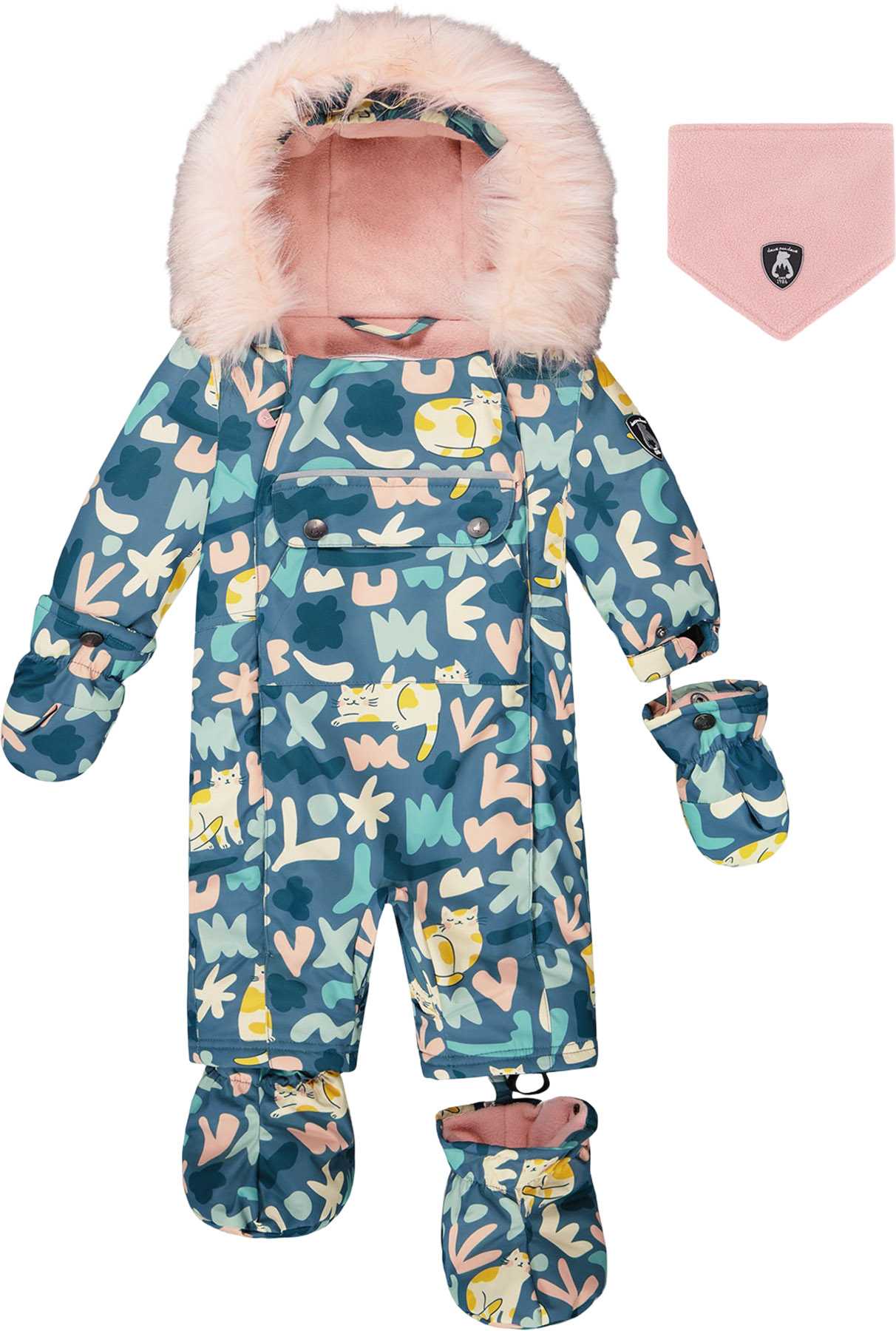 Product image for Play One-Piece Car Seat Snowsuit - Baby Girl