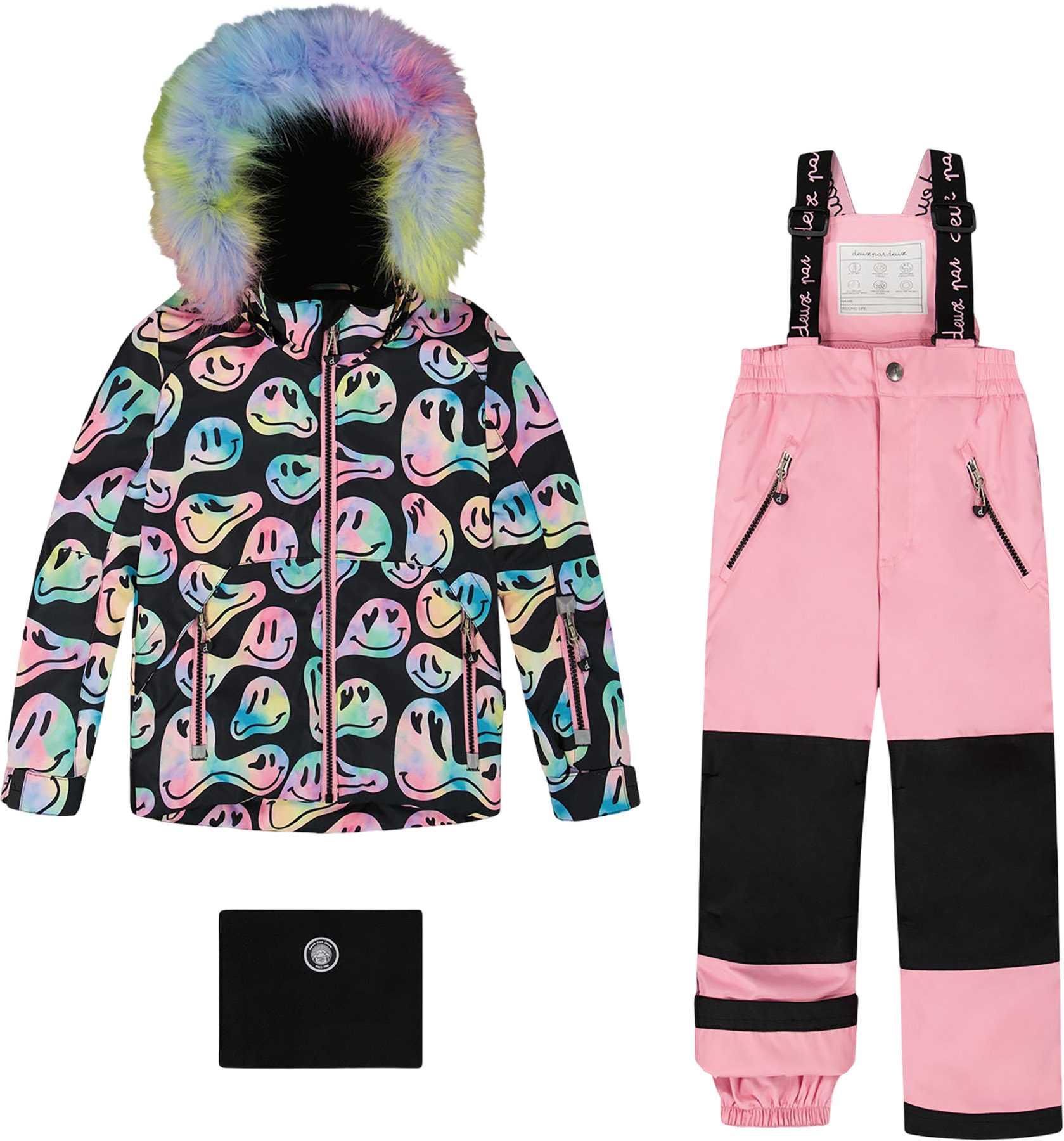 Product image for Pink Play Two-Piece Snowsuit with Printed Jacket - Big Girl