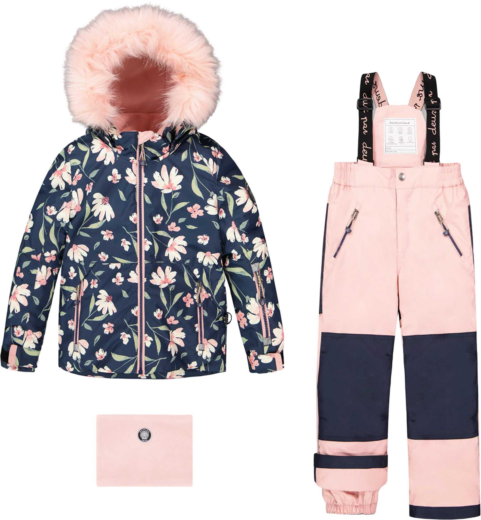Product image for Flower Print Play Two-Piece Snowsuit - Big Girl
