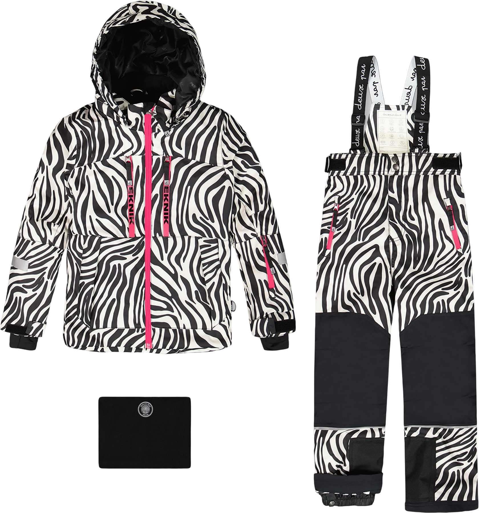 Product image for Multicolor Leopard And Zebra Teknik Two-Piece Snowsuit - Big Girl