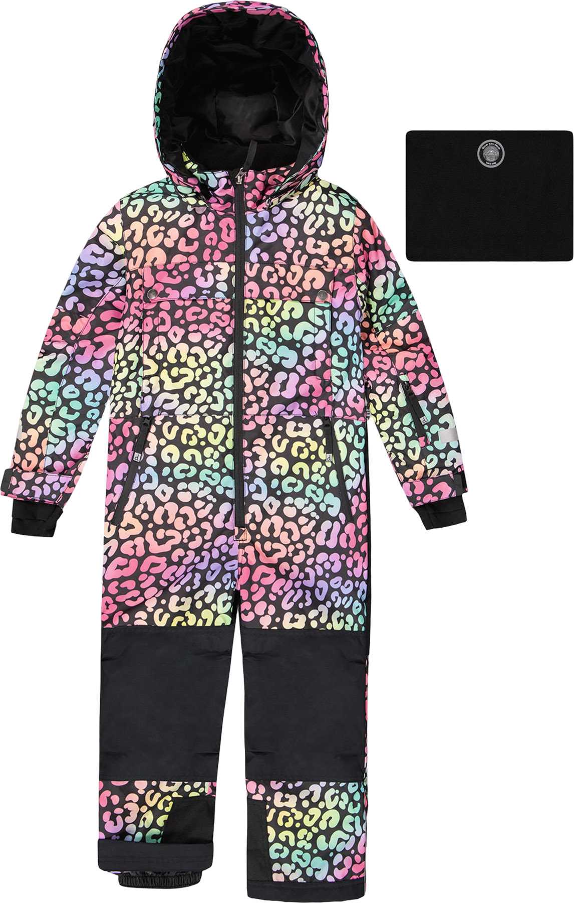Product image for Rainbow Leopard Teknik One-Piece Snowsuit - Big Girl