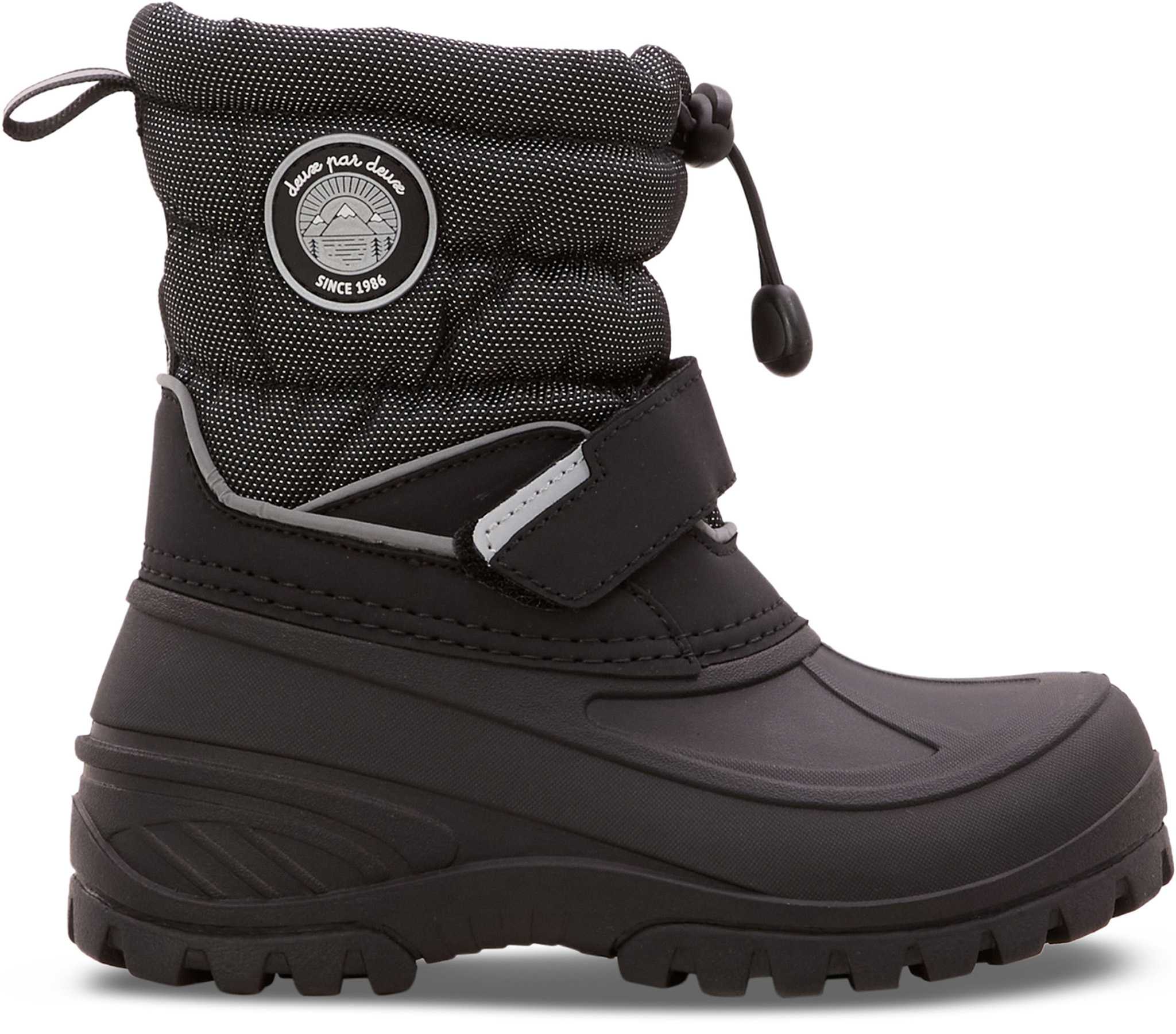 Product image for Solid Black Winter Boots - Big Kids