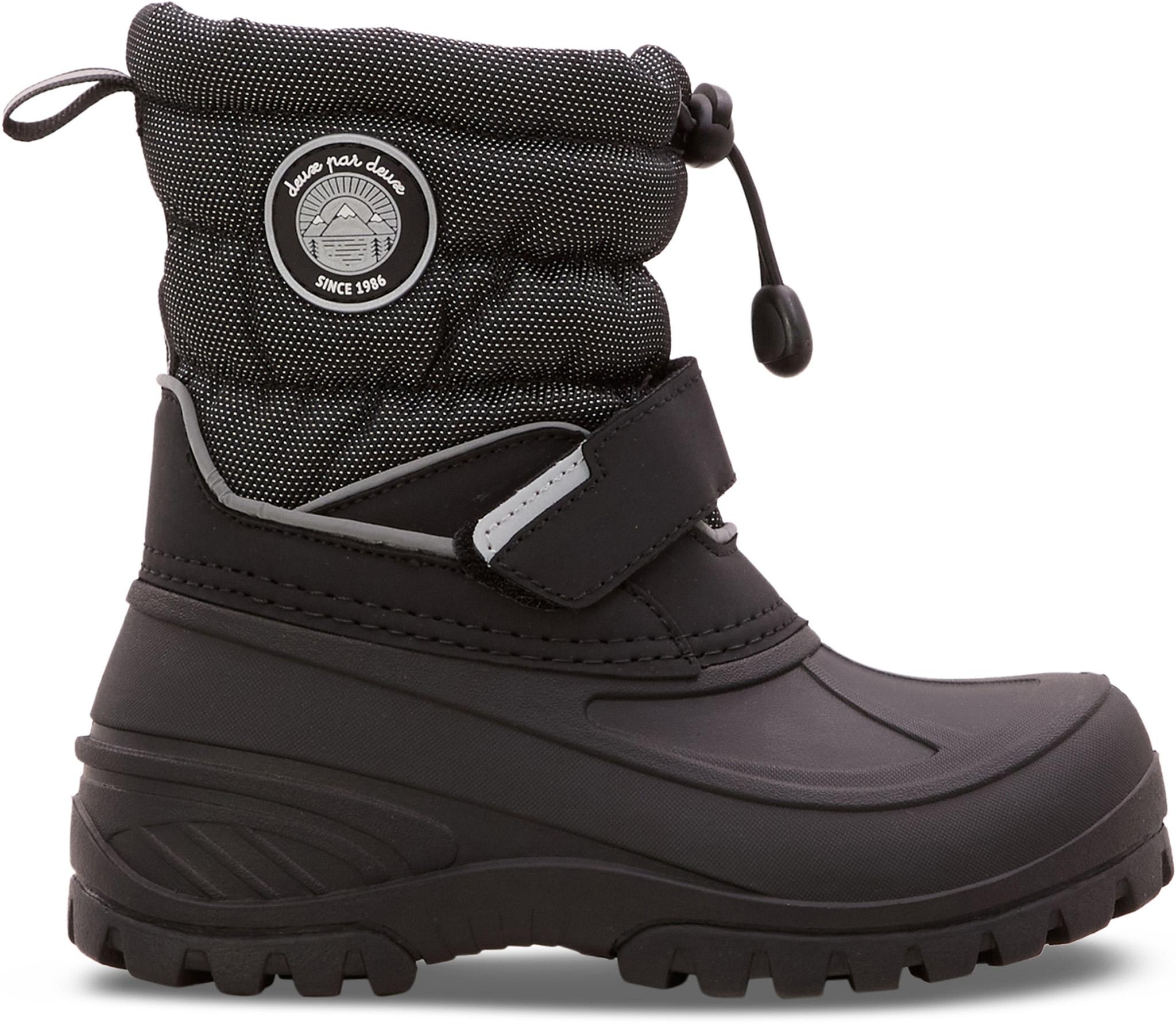 Product gallery image number 1 for product Solid Black Winter Boots - Big Kids