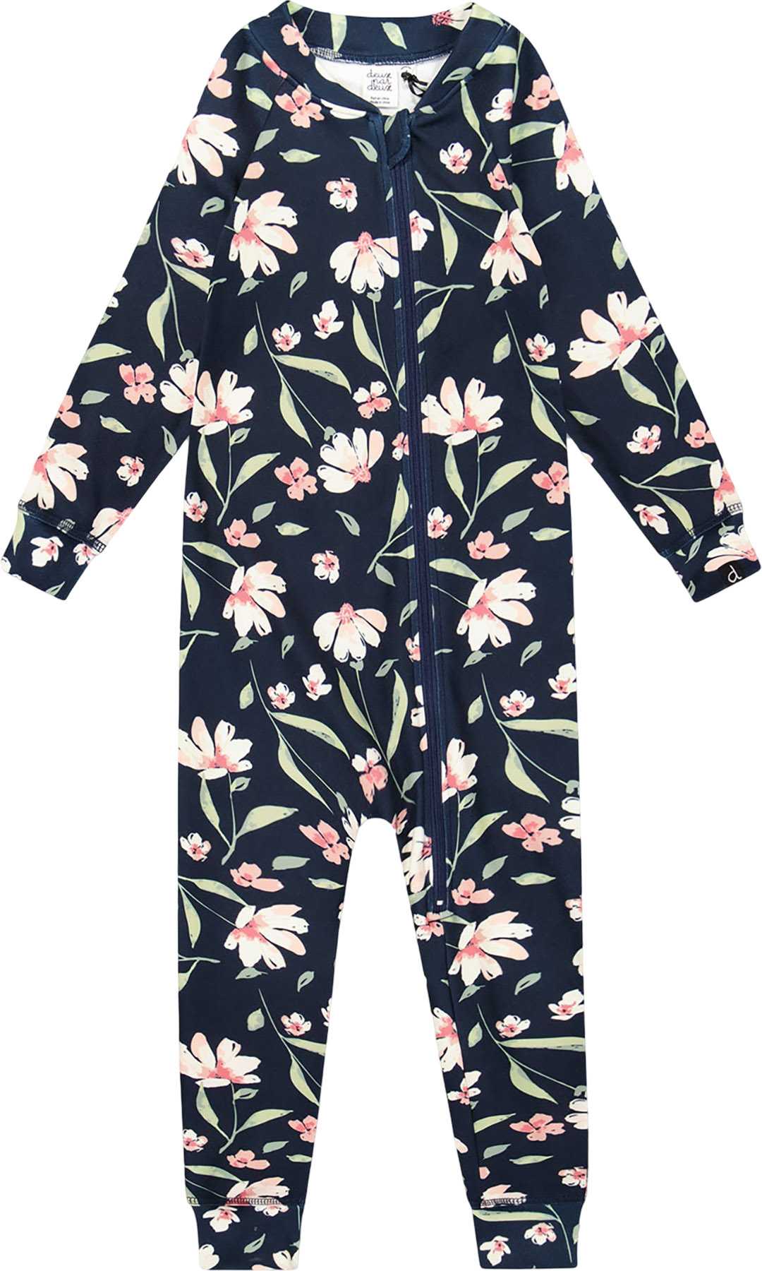 Navy Flower Print